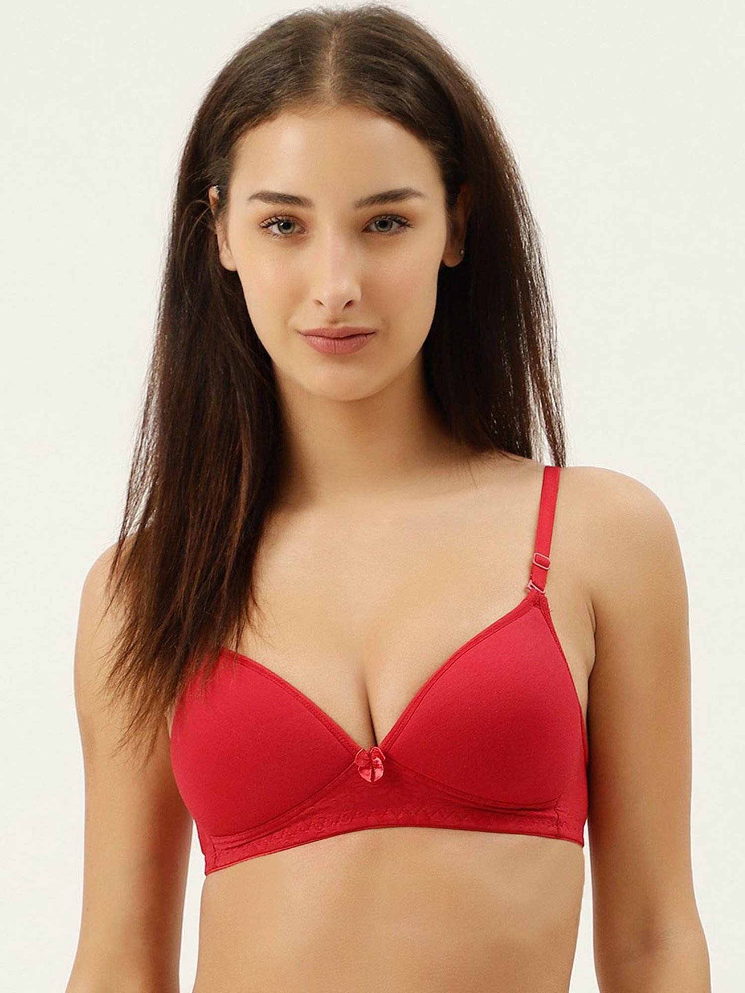 Buy Lady Lyka Maroon Non Wired Non Padded T-Shirt Bra for Women