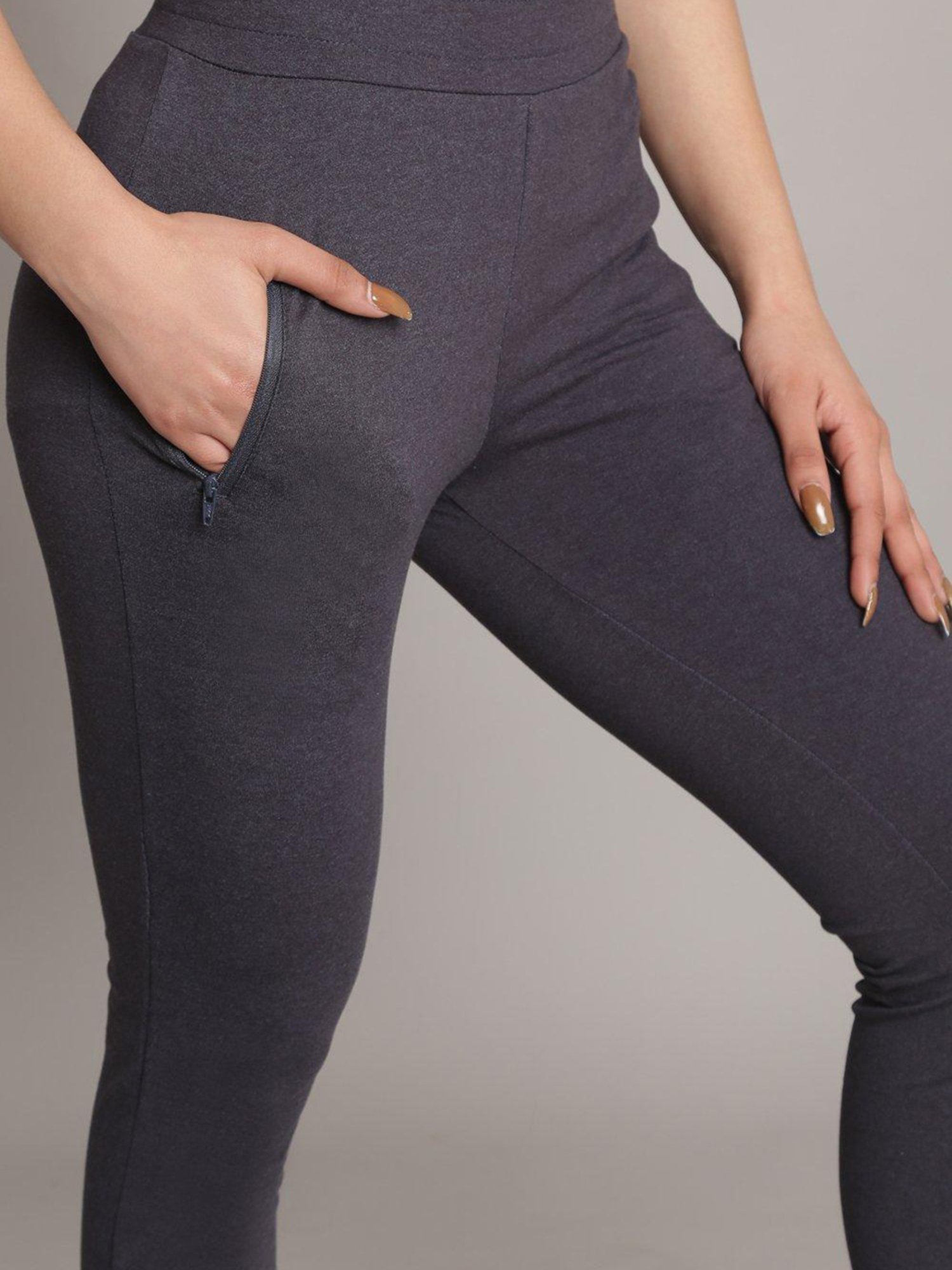 Buy Biba Navy Yoga Pants for Women's Online @ Tata CLiQ