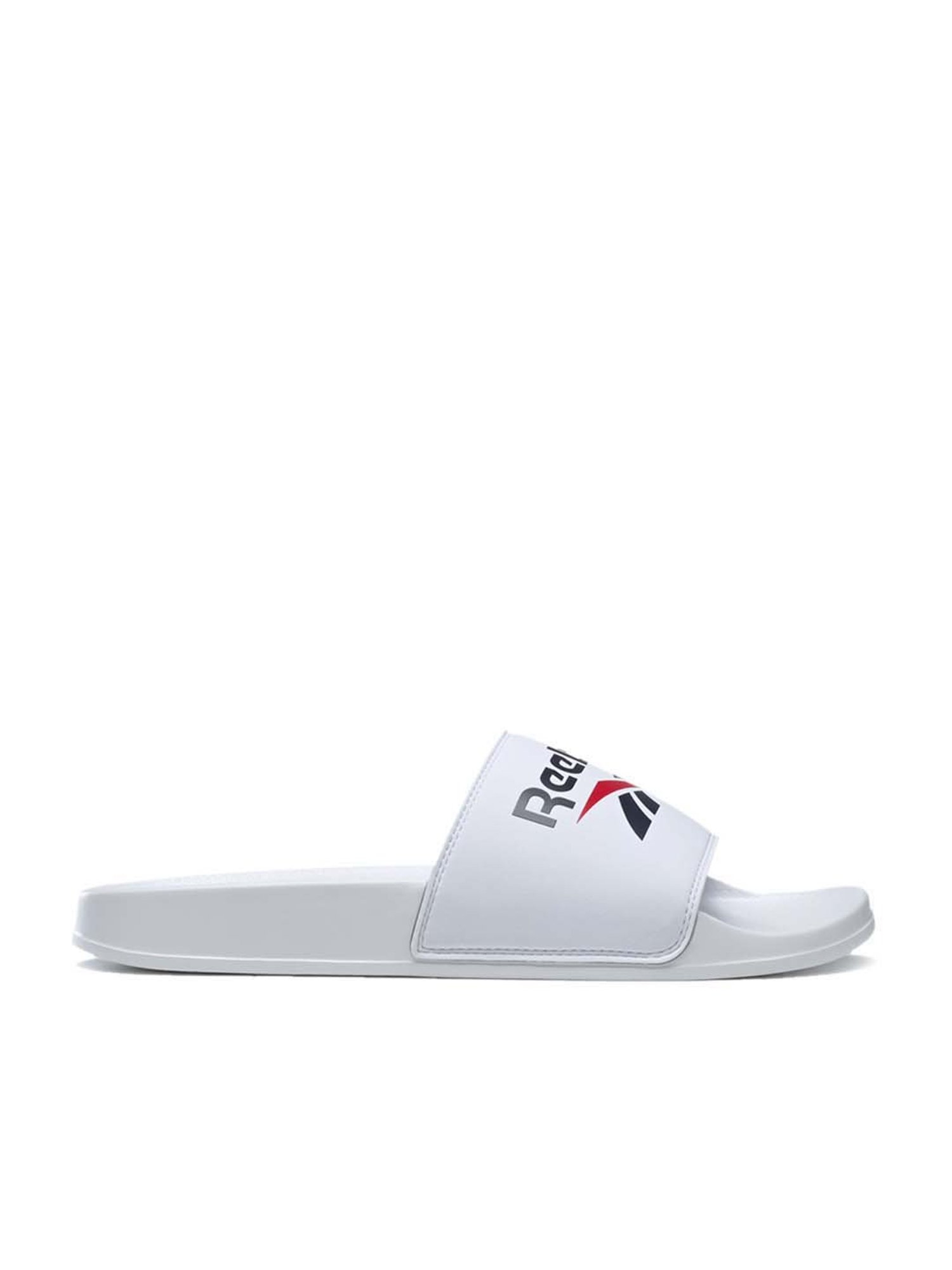 Reebok cheap slides white