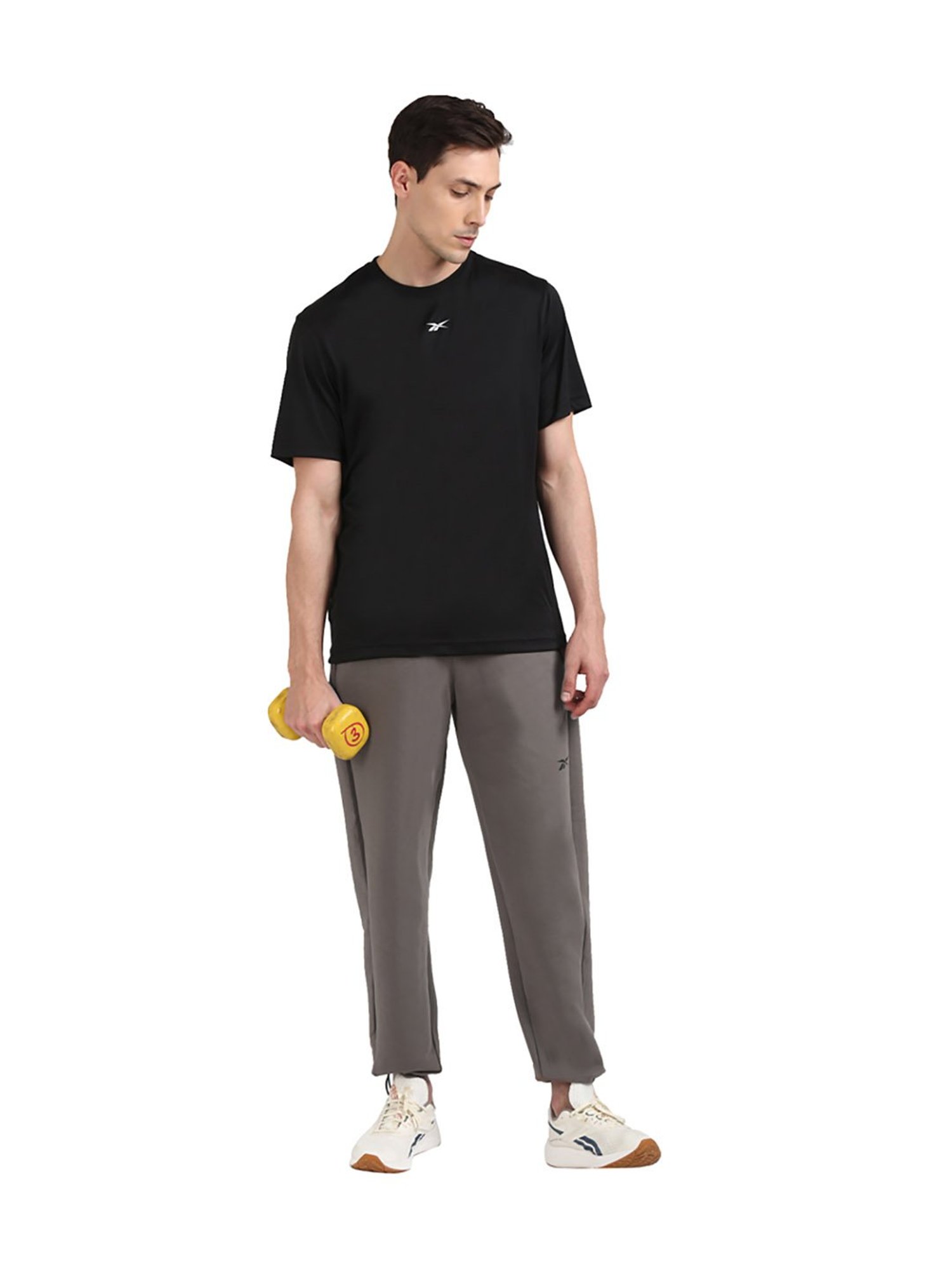 Buy Reebok TS DreamBlend Cotton Grey Regular Fit Trackpants for Men Online  @ Tata CLiQ