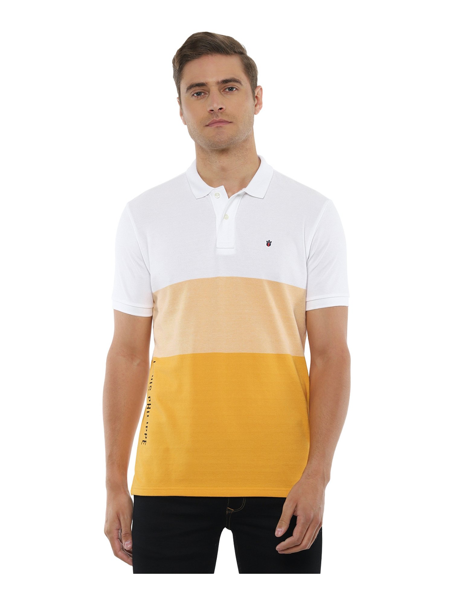 Buy Louis Philippe Yellow Polo T-Shirt for Men's Online @ Tata CLiQ