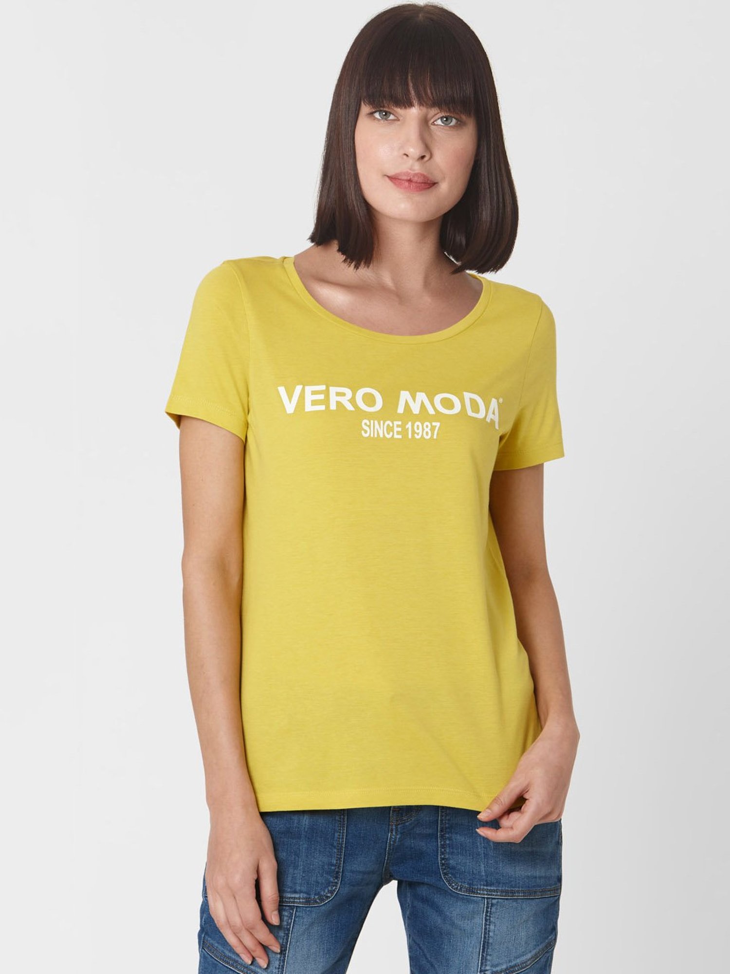 Buy Vero Lime Graphic Print T-Shirt for Women Online @ Tata CLiQ