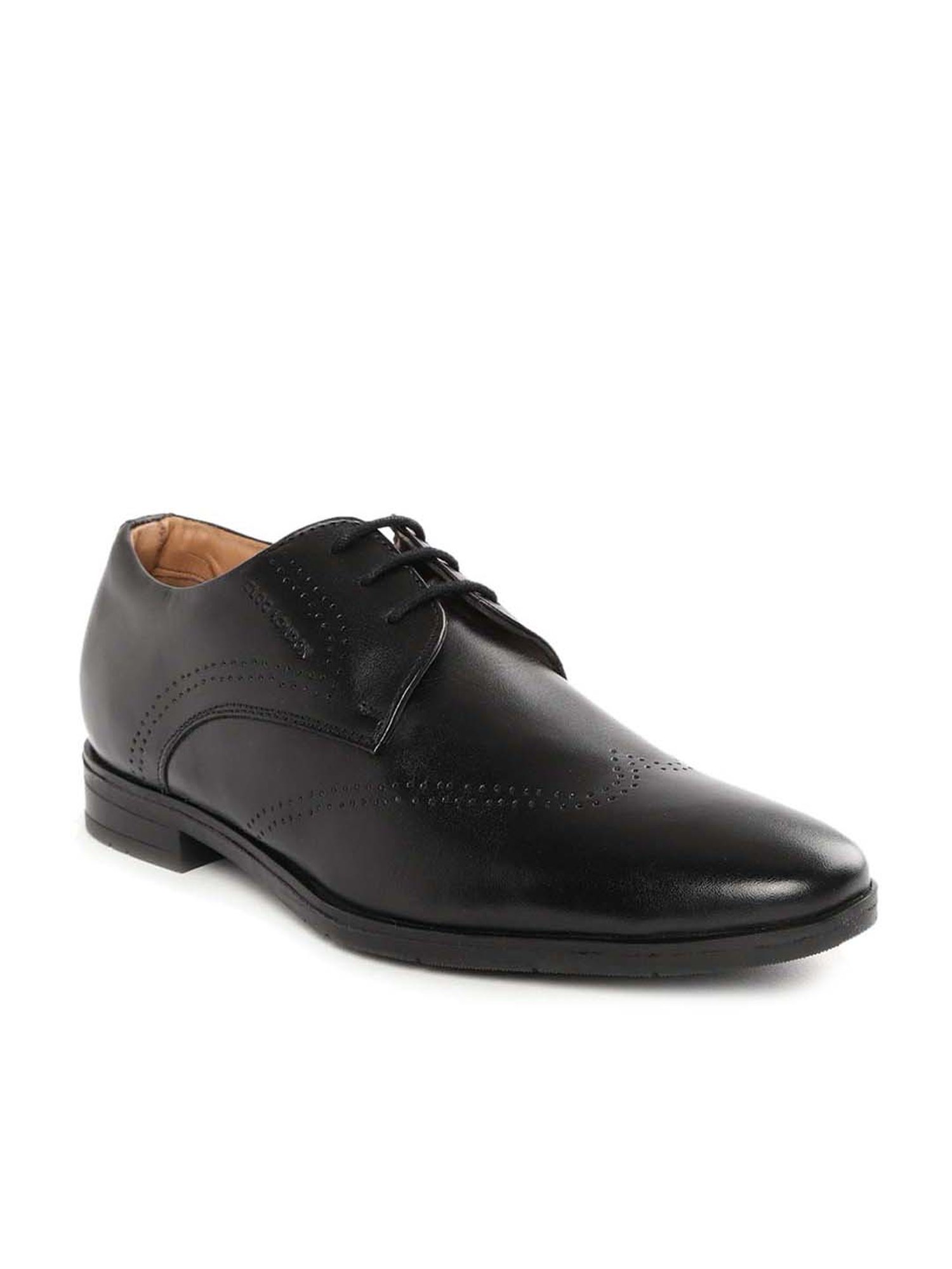 Clog London Men's Black Derby Shoes-Clog London-Footwear-TATA CLIQ