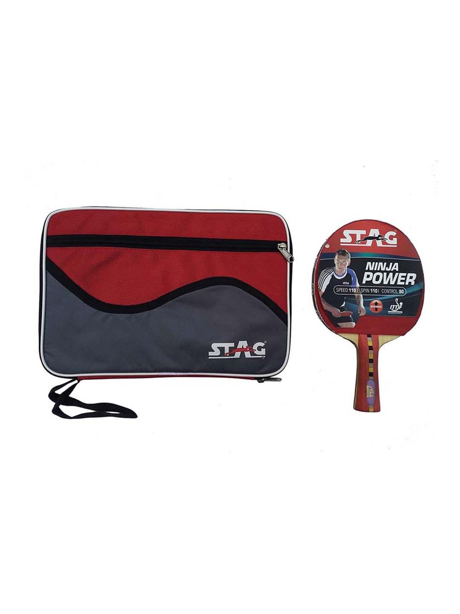 Stag International Multicolored Ninja Power Table Tennis Bat ( Advanced )