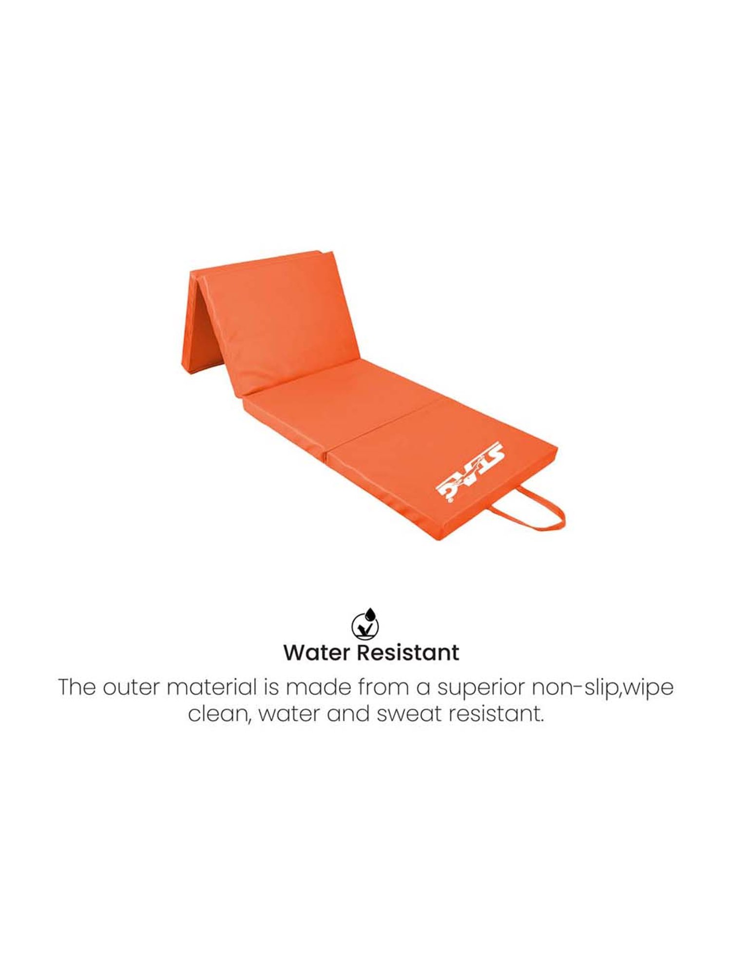 Stag International Orange Multi-Purpose Foldable Fitness Mat for Men and  Women (180cm X 90cm X 3cm)