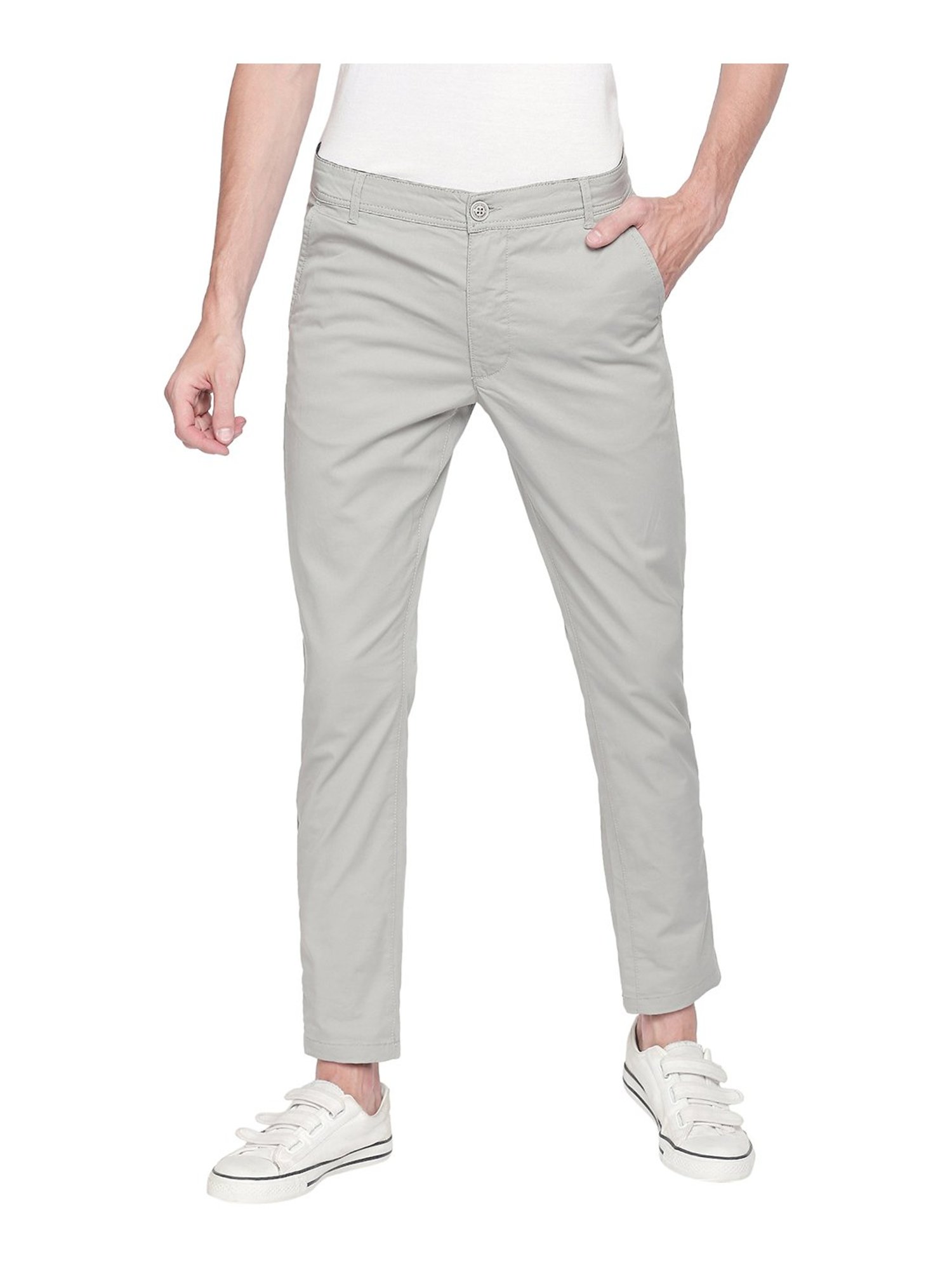 Being Human Casual Trousers  Buy Being Human Grey Casual Trousers Online   Nykaa Fashion