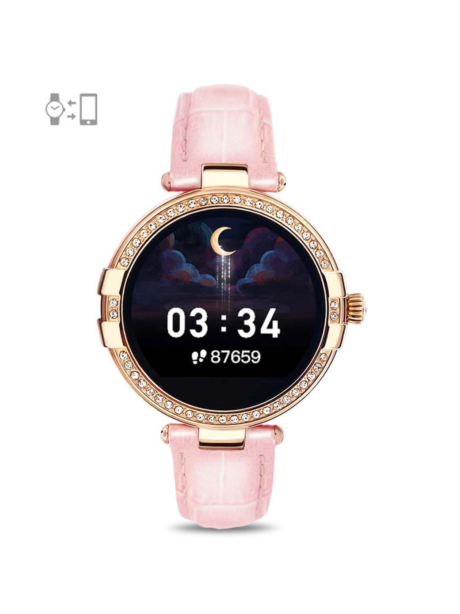 Female Black Digital Smart Watch MKT5144 – Just In Time