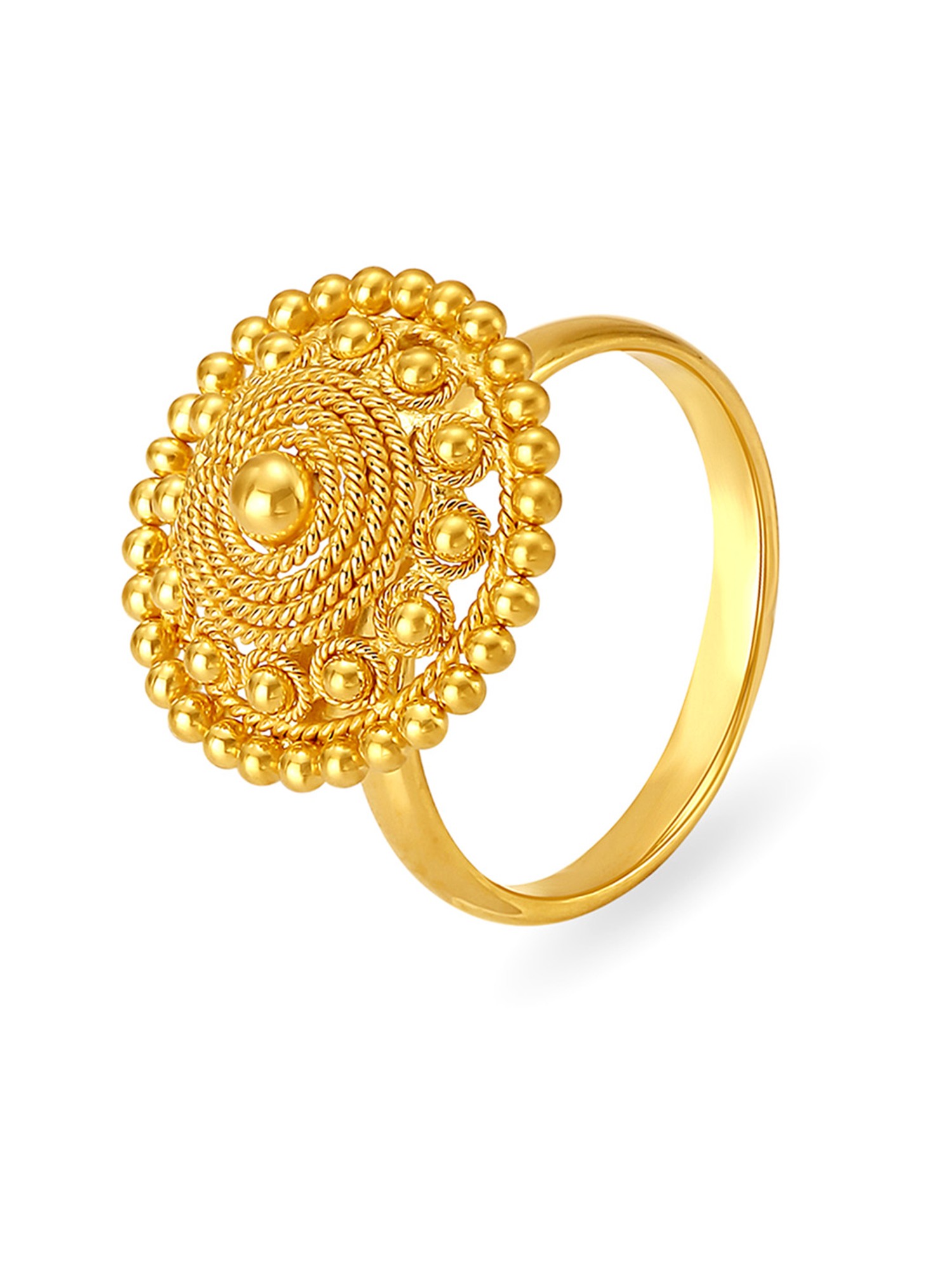 Resplendent 18 Karat Yellow Gold And Diamond Finger Ring