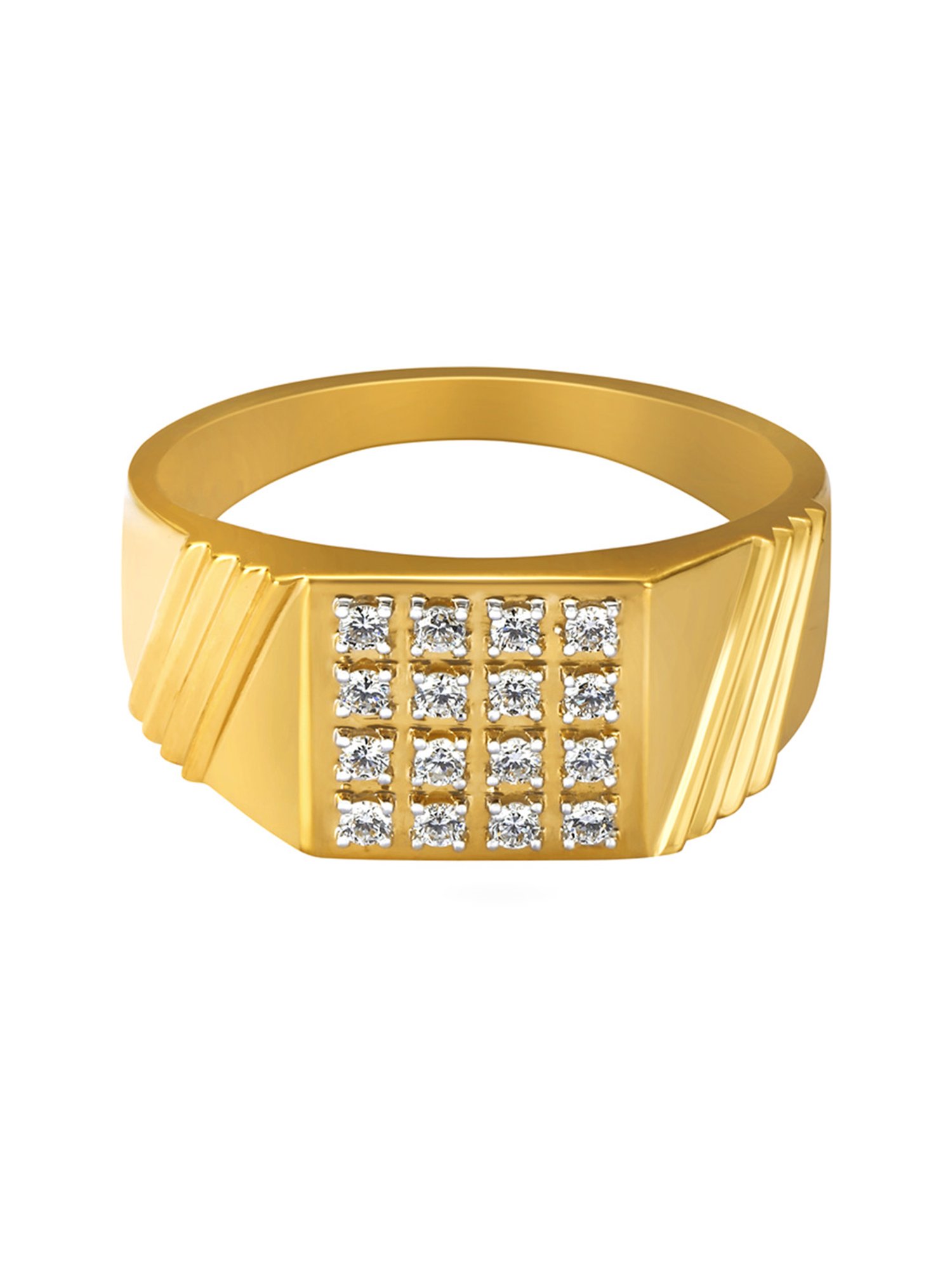 Buy Enhanced 18 Karat Yellow Gold And Gemstone Finger Ring at Best Price |  Tanishq UAE