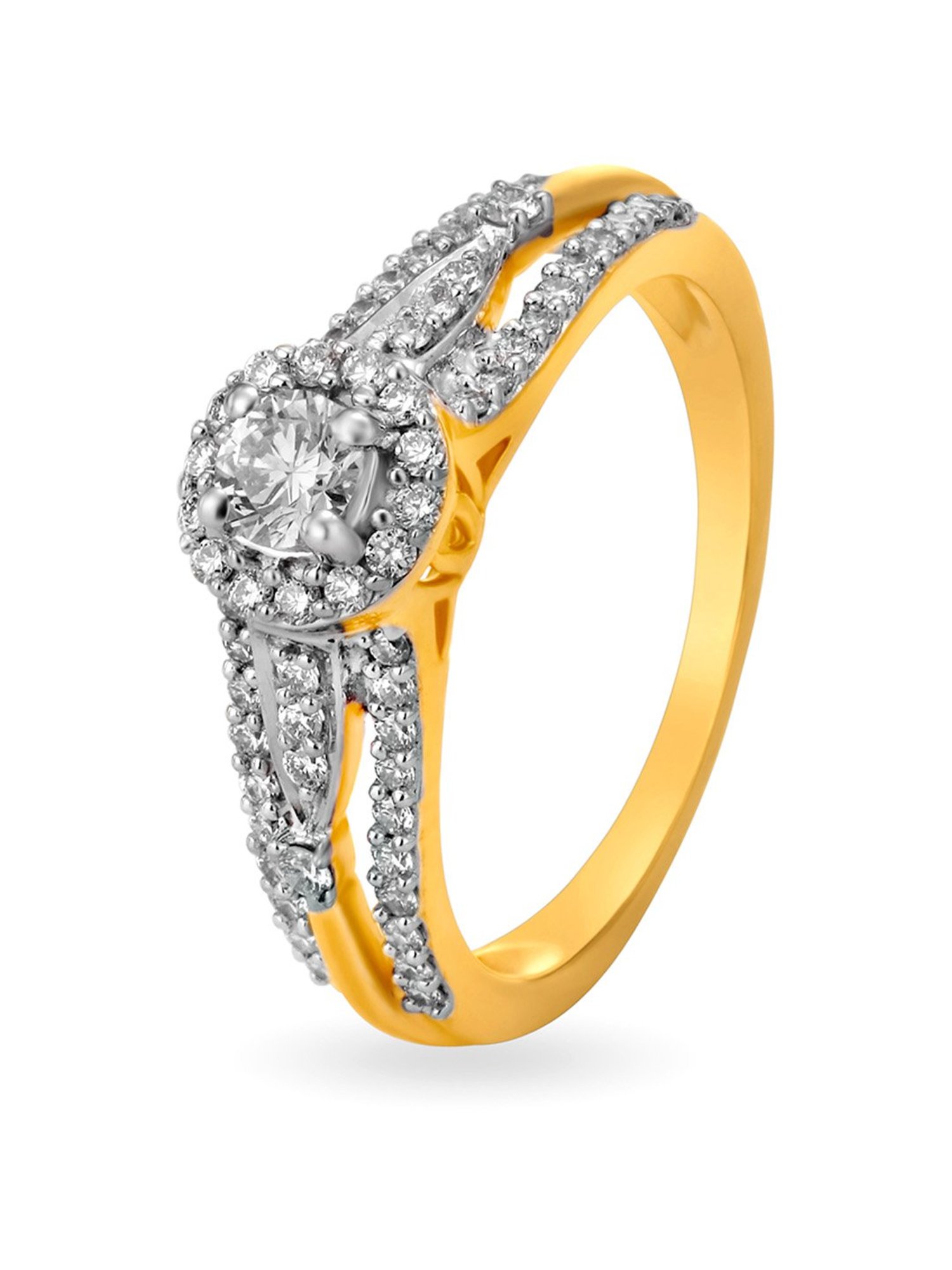 Kuololit 1.2CT Round Lab Grown Diamonds Rings for Women Solid 14K 10K 9K  Yellow Gold Marquise for Anniversary Wedding Engagement - AliExpress