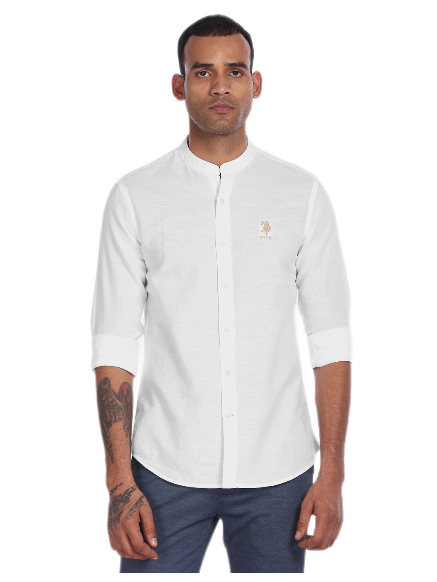 Us polo white shirt sale