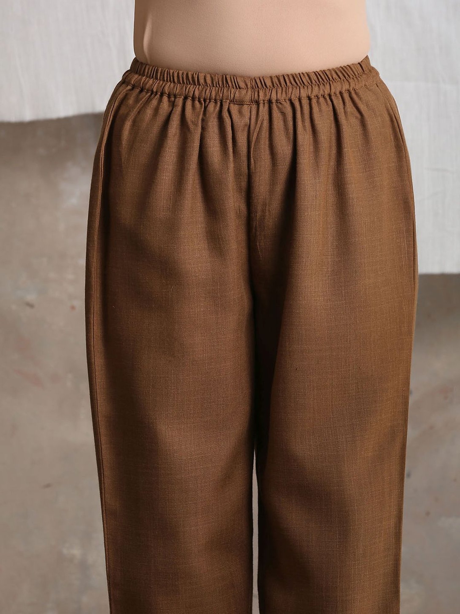 Marlowe Linen Trousers  Brown  Pretty Lavish