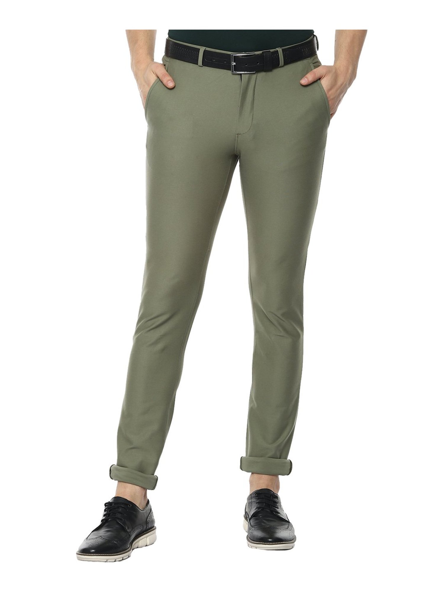 Sk Clasy Men Olive Green Lycra Blend Trouser, Slim Fit, Size: Large at Rs  200/piece in New Delhi