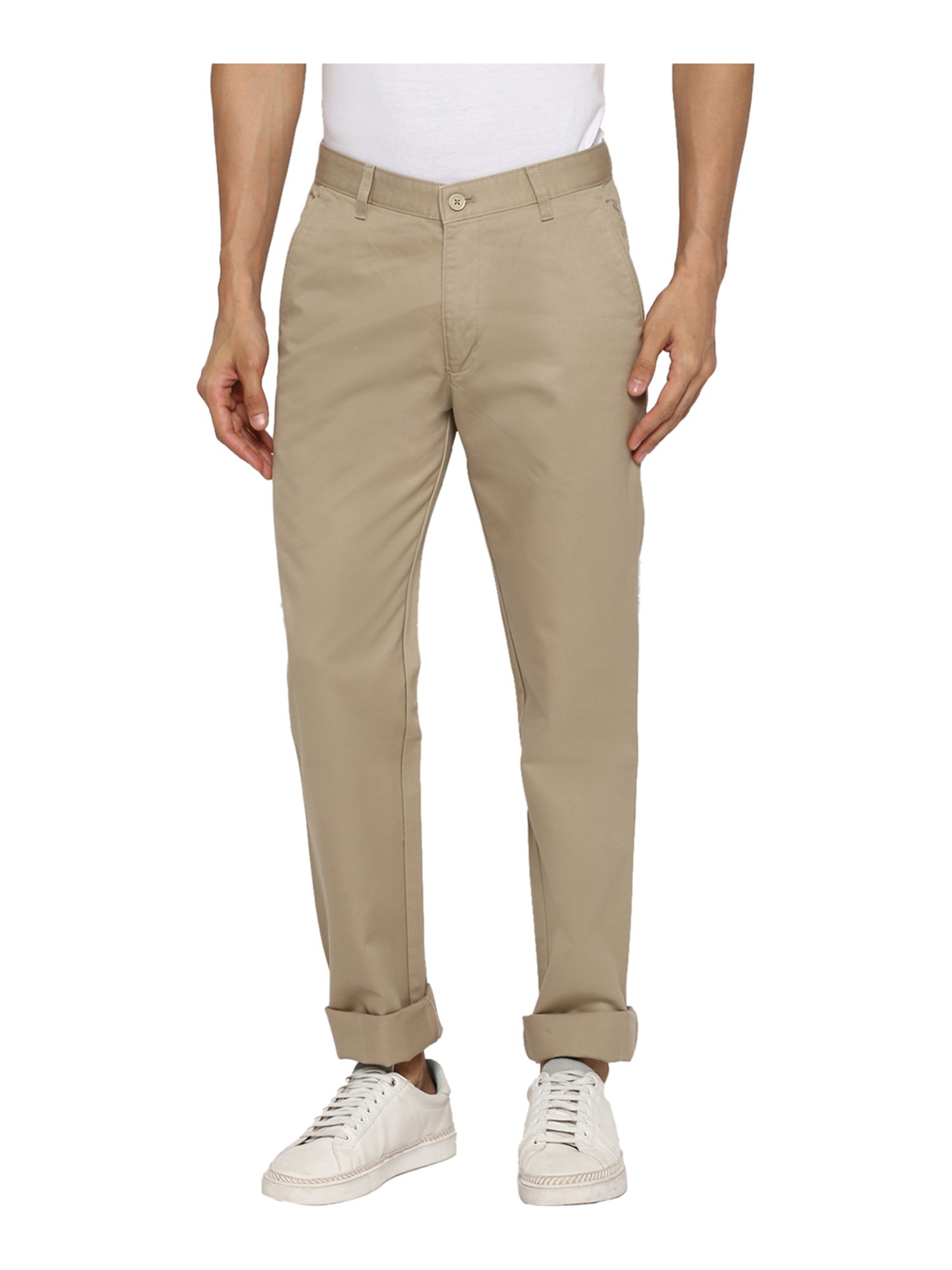 Buy Cantabil Men Brown Cotton Regular Fit Casual Trouser  (MTRC00032_Brown_30) at Amazon.in