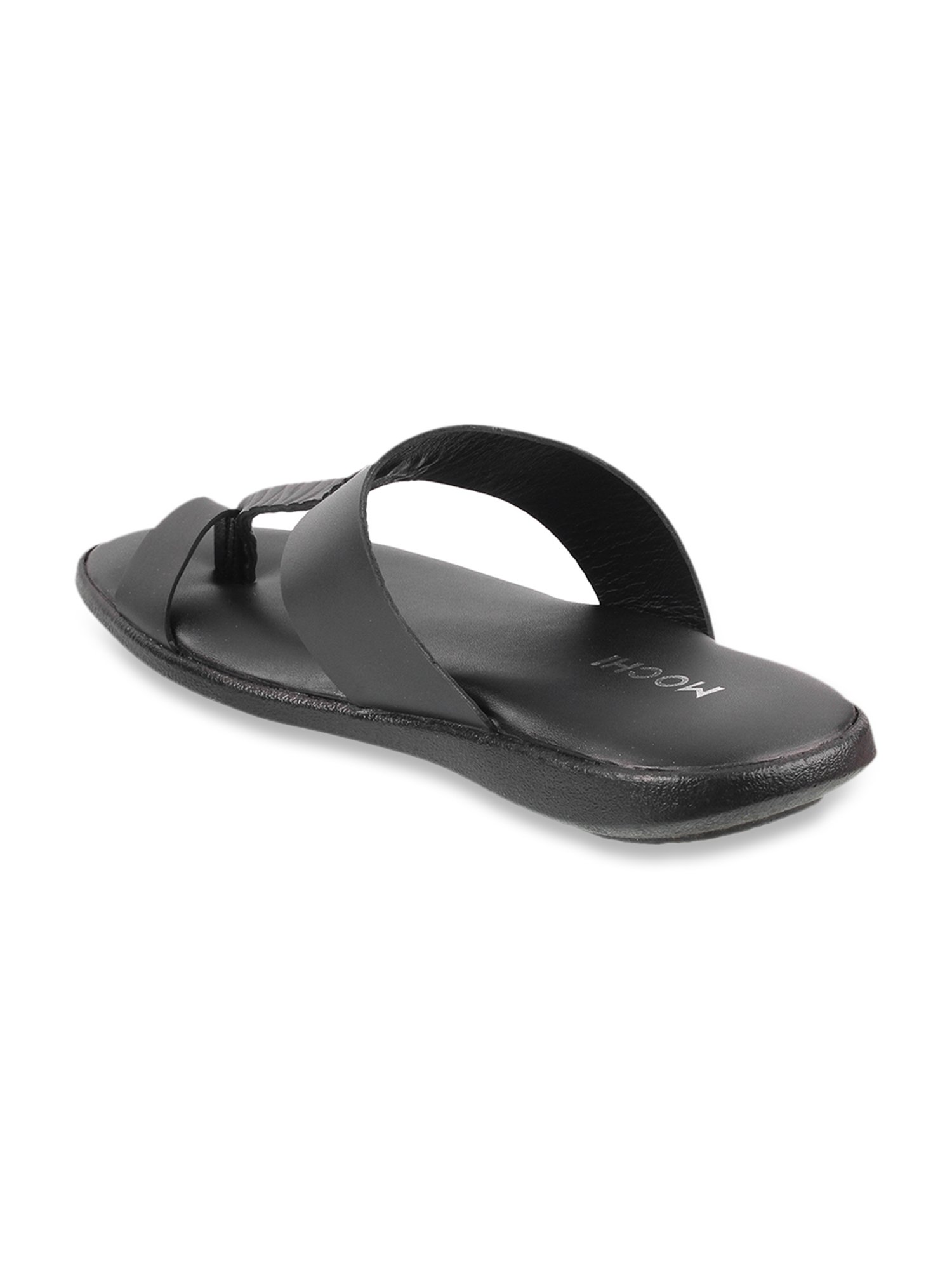 Mochi Men Black Leather Sandals (16-9779-11-41) Size (7 UK/India (41EU)) :  Amazon.in: Fashion