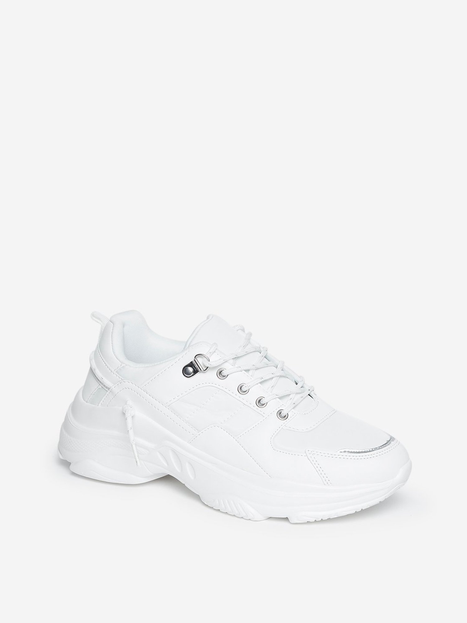 LUNA BLU by Westside White Chunky Sneakers-LUNA BLU-Footwear-TATA CLIQ