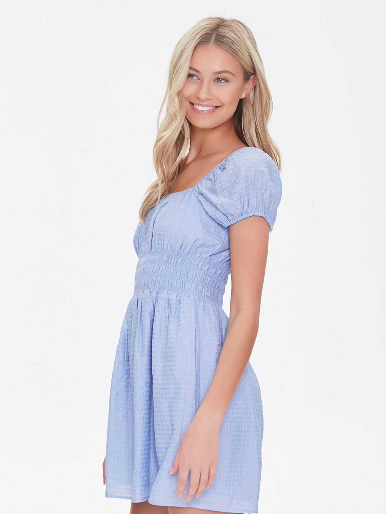 forever 21 blue striped dress