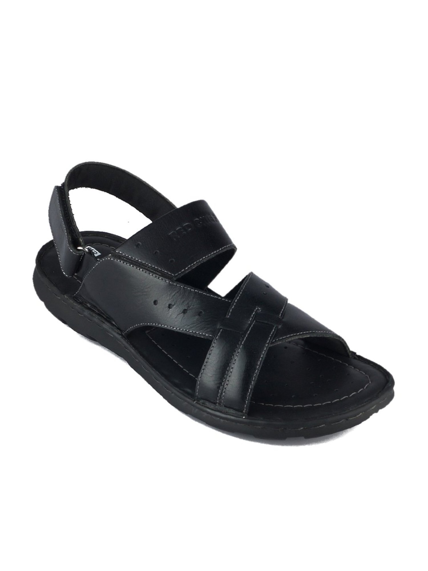 Tod's Men's Black Flat Leather Sandals, Brand Size 5.5 ( US Size 6.5 )  XXM27C0CY40BR0B999 - Shoes, Tods - Jomashop