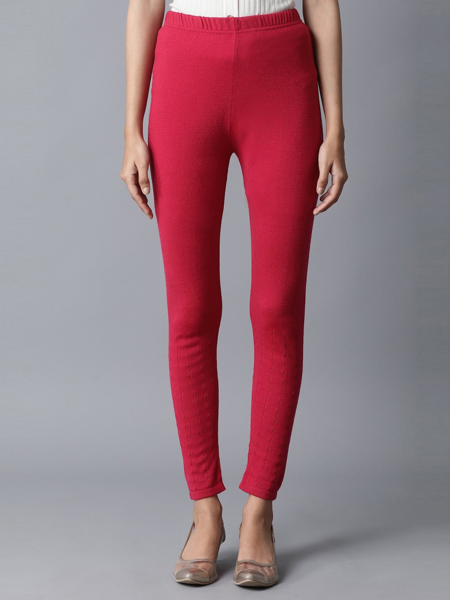 Buy Aurelia Pink Regular Fit Leggings for Women Online @ Tata CLiQ