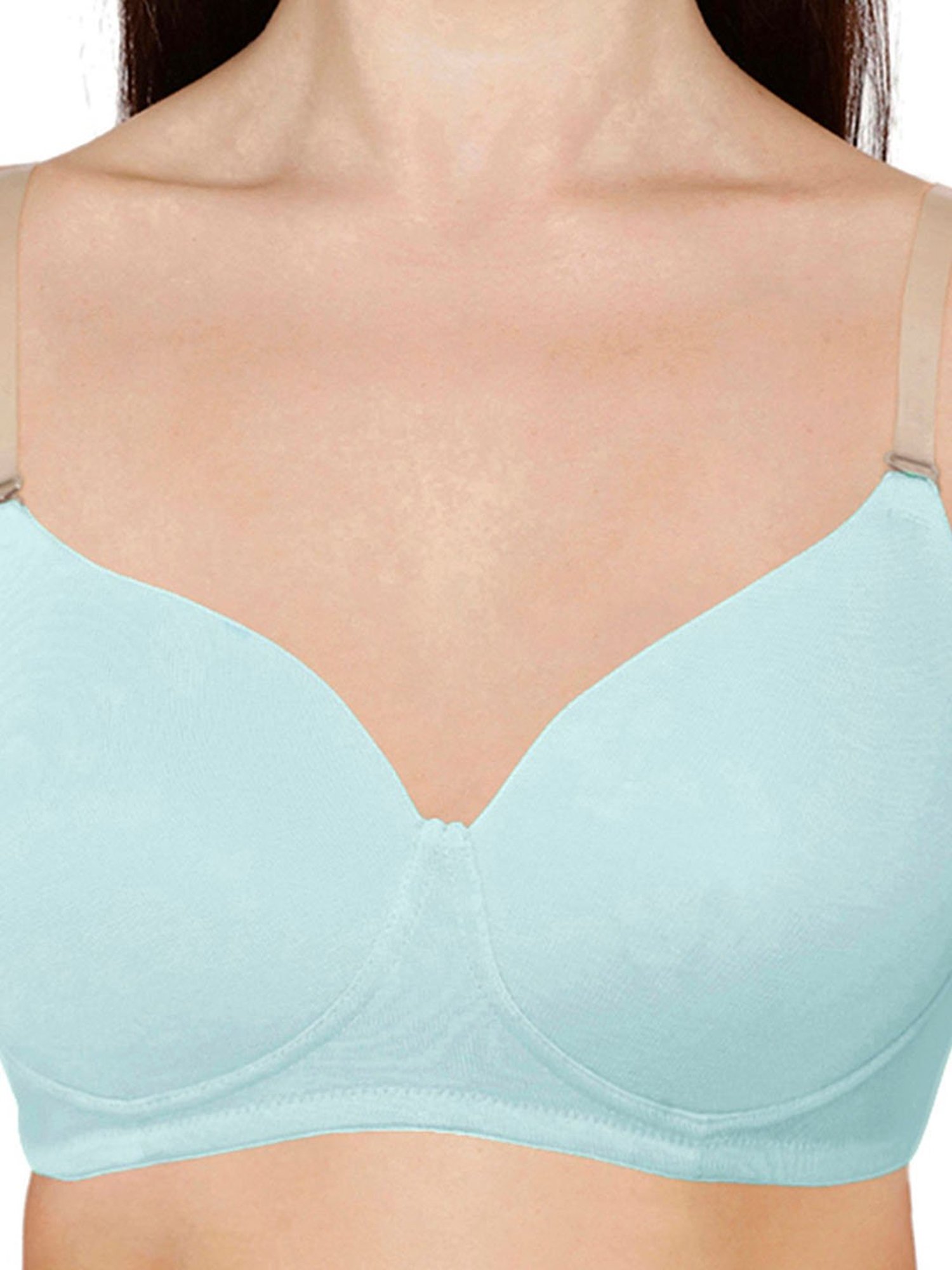 Buy Zivame Light Blue Non Wired Padded T-Shirt Bra for Women Online @ Tata  CLiQ