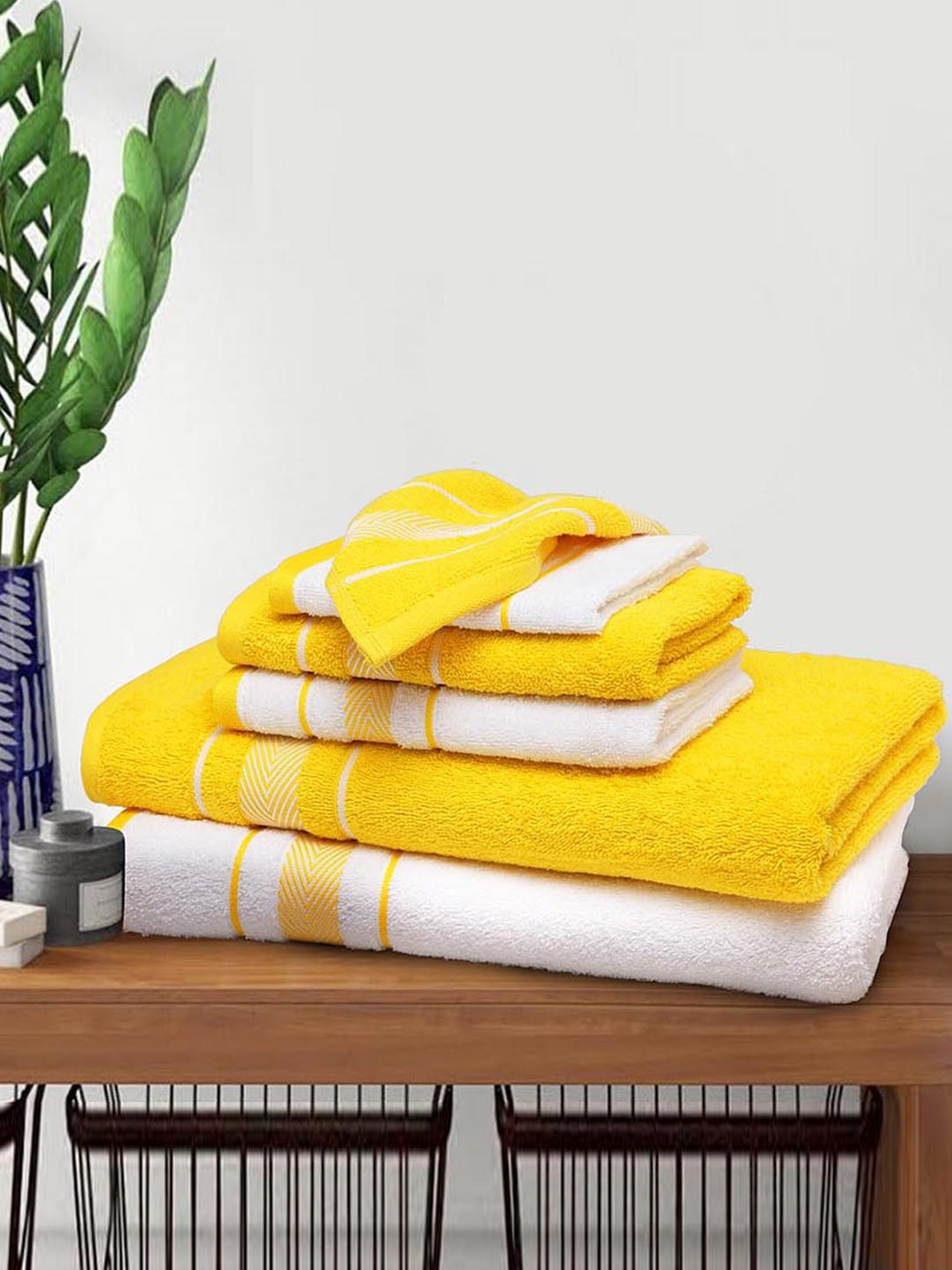 Welspun Bath Carnival 6 Pcs Towel Set