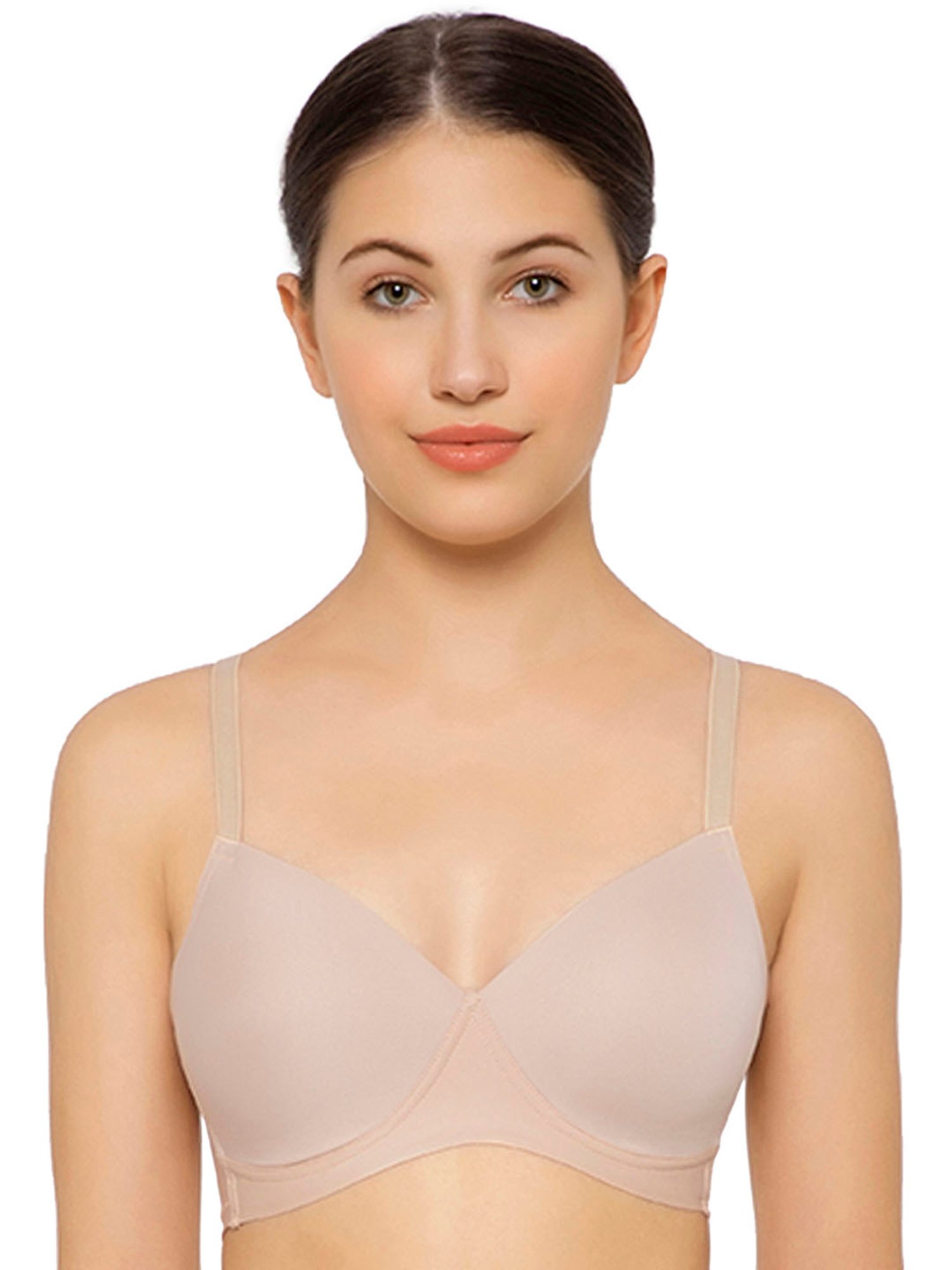 Buy Wacoal Women's Mysa Padded Non Wired Bra (Cream, 32B) at