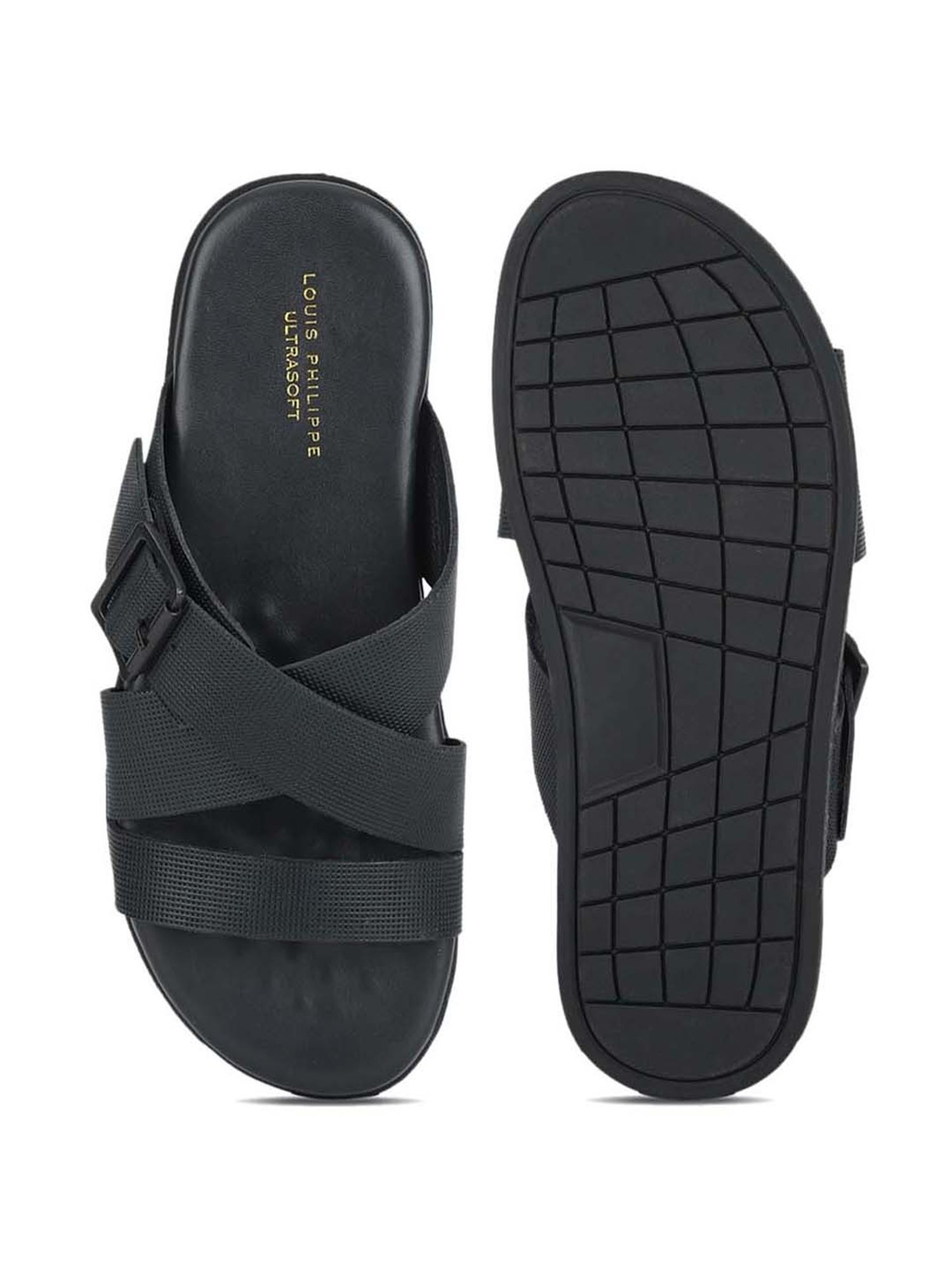 HIKBI Men's Leather Casual Sandal and Thong Sandals /�Closed Toe Soft PU  Leather/Outdoor Adjustable Summer Slipper Sandal Shoes (Black, 6) :  Amazon.in: Fashion