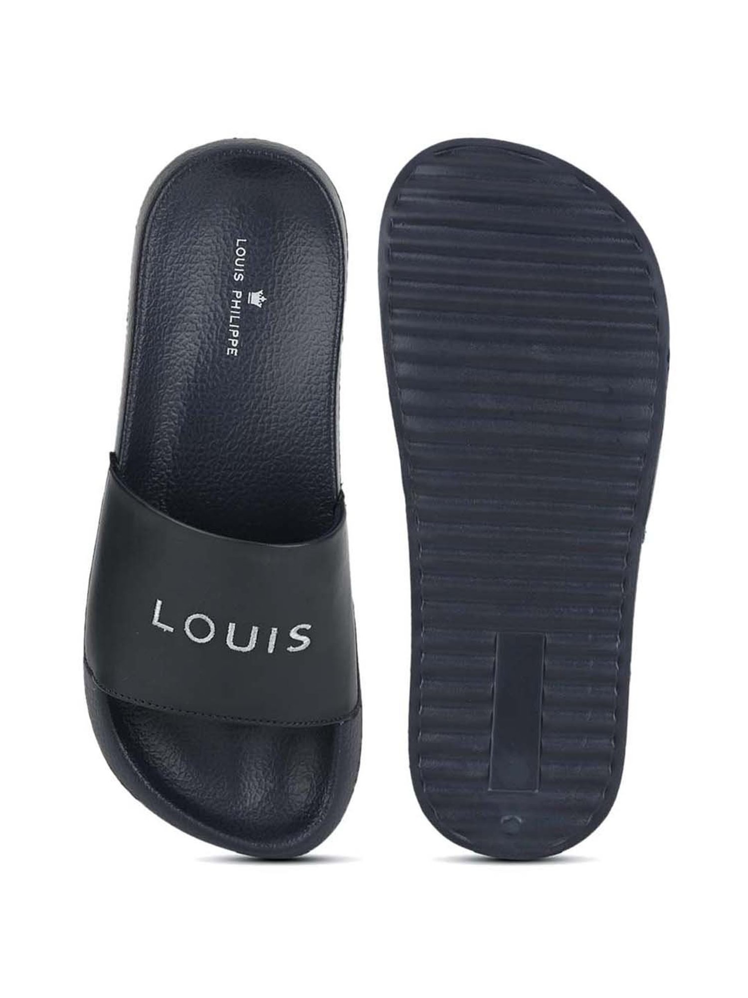 Buy Louis Philippe Men s Navy Slides for Men at Best Price Tata CLiQ