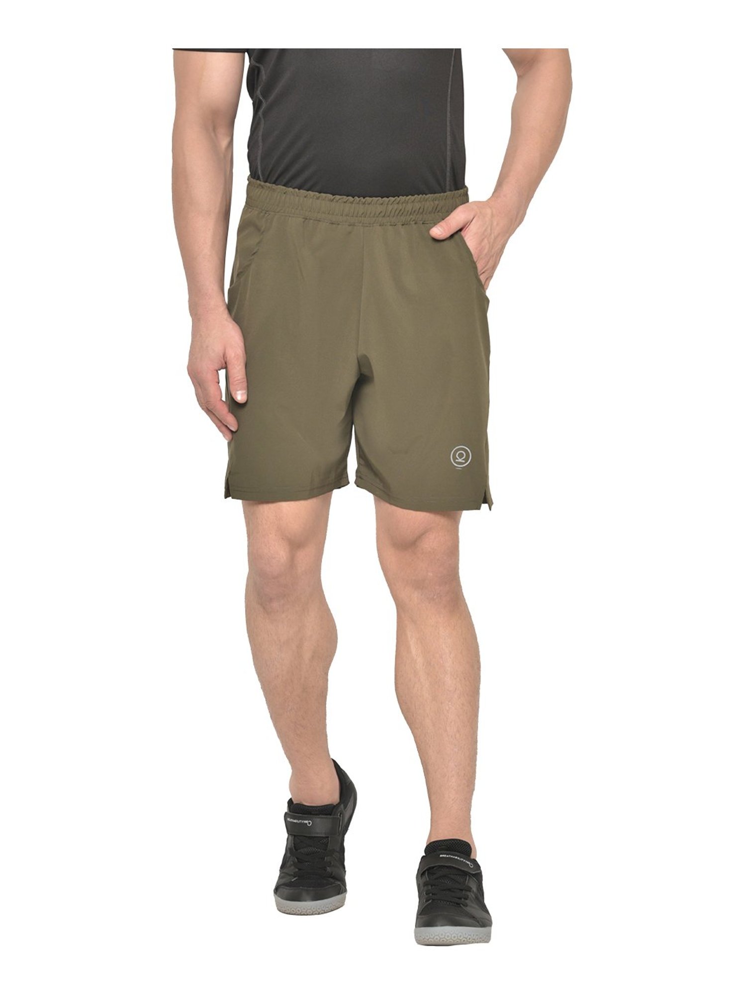 Olive green cheap athletic shorts