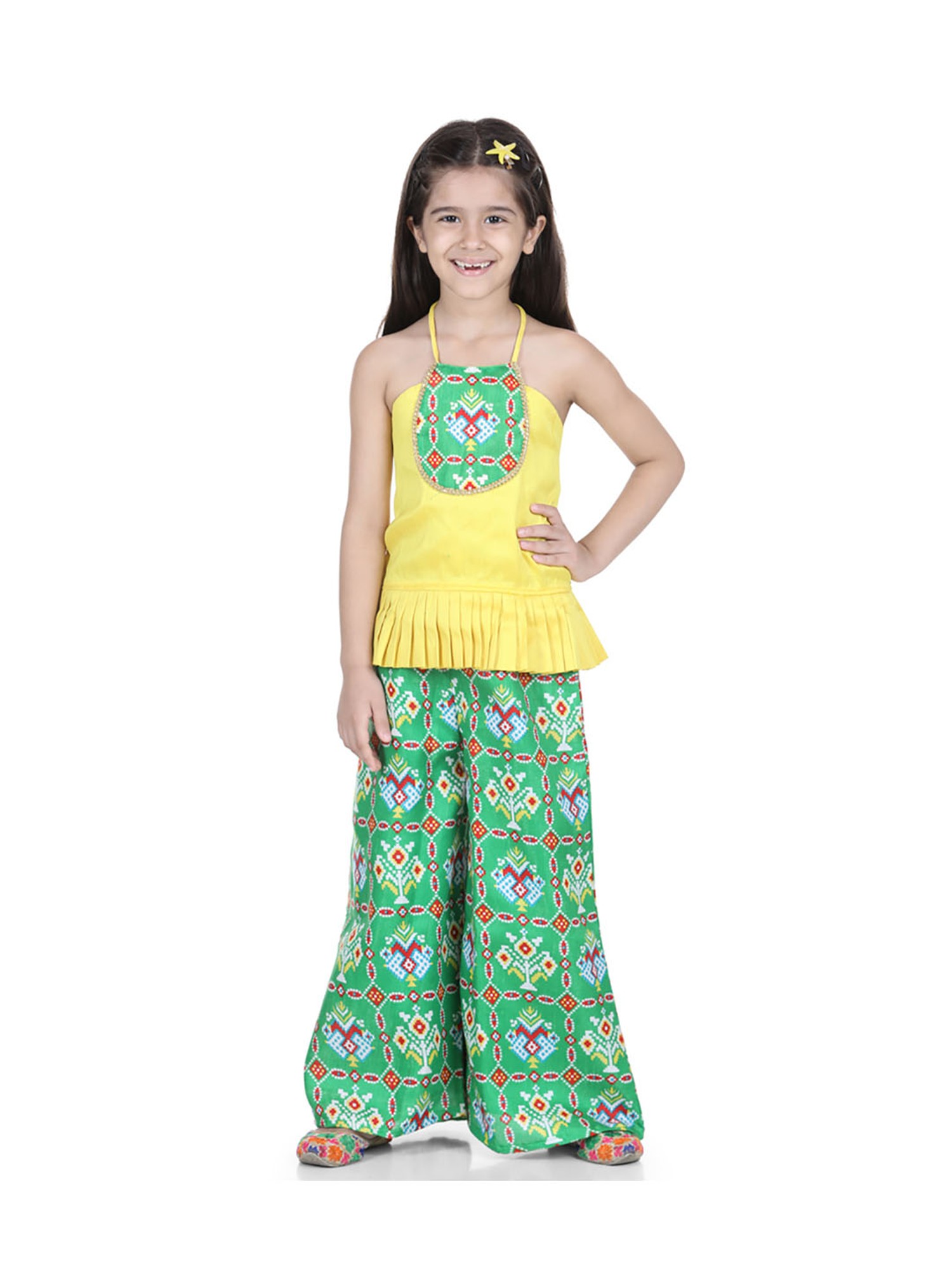 Buy Adiva® Kids Relaxed Palazzo Pants for Girls (Blue, 9-10 Years) at  Amazon.in