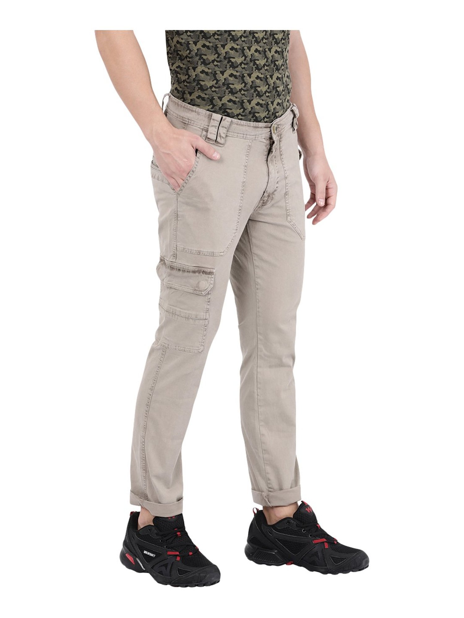 Buy Wildcraft Men Coffee Brown Regular Fit Solid Work Cargo Trousers   Trousers for Men 4331113  Myntra