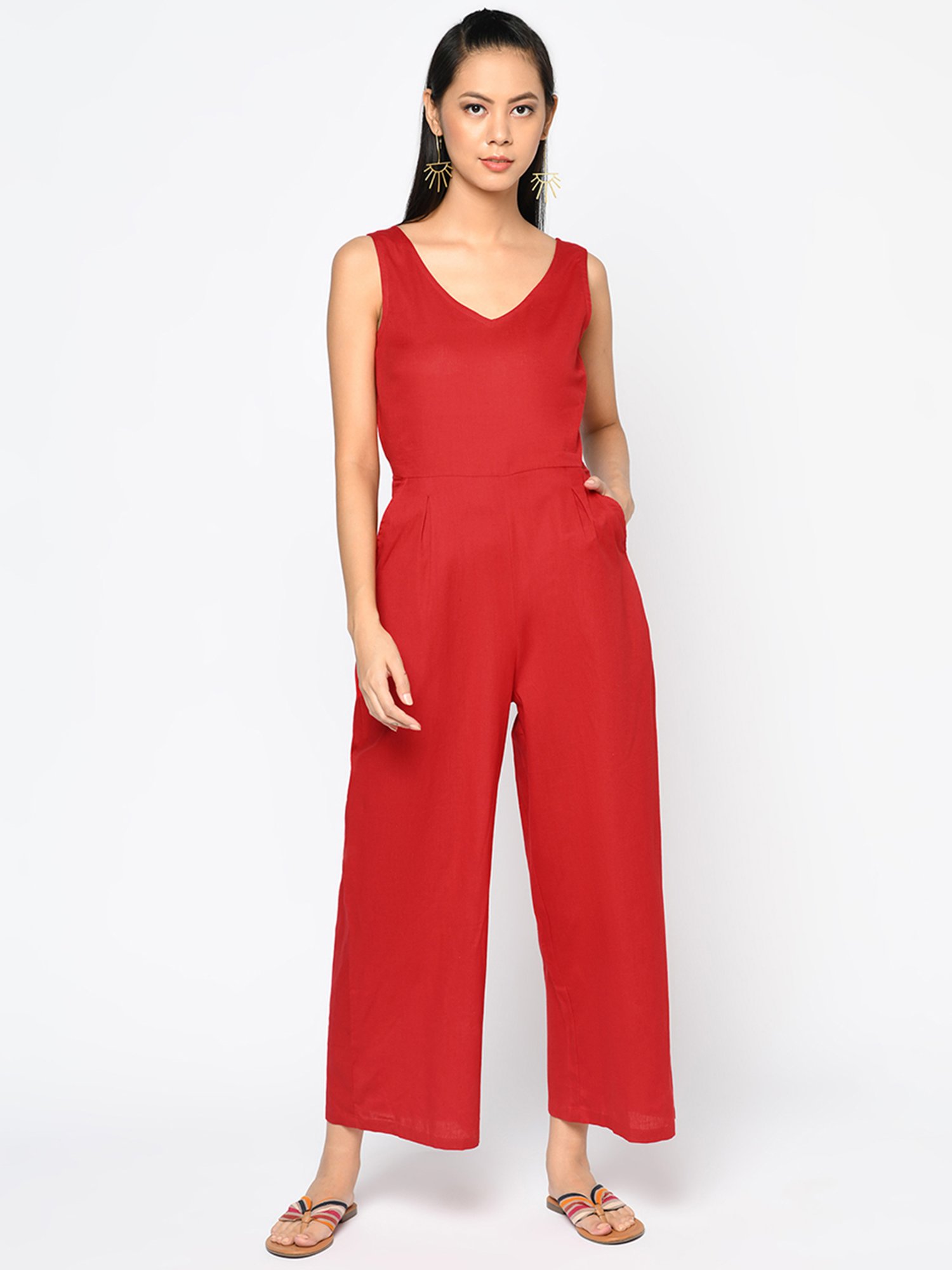 Details more than 80 womens red jumpsuit latest ceg.edu.vn