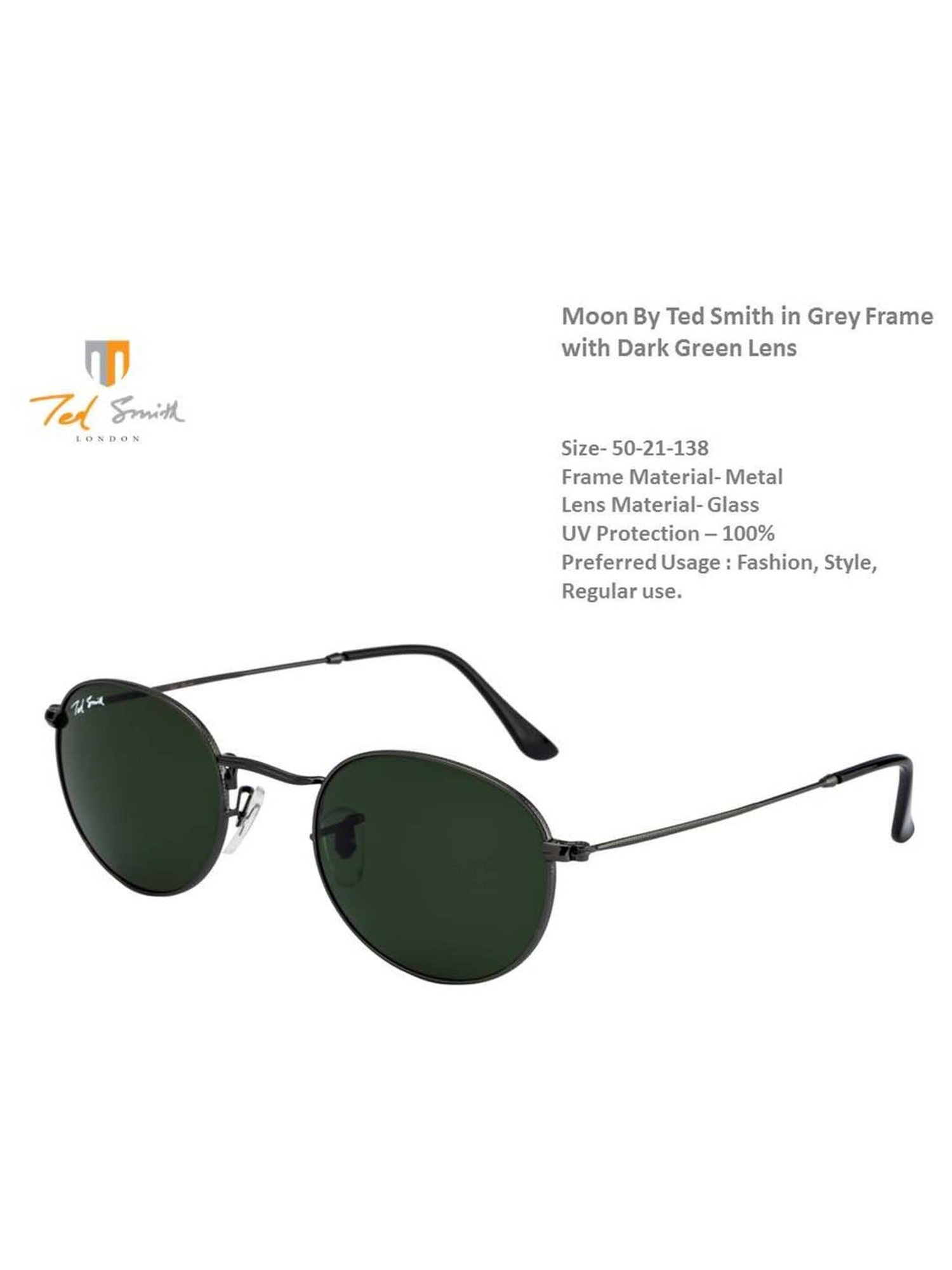 MOON-X ROUND SUNGLASSES BY TED SMITH | SUNGLASSES FOR MEN – Ted Smith