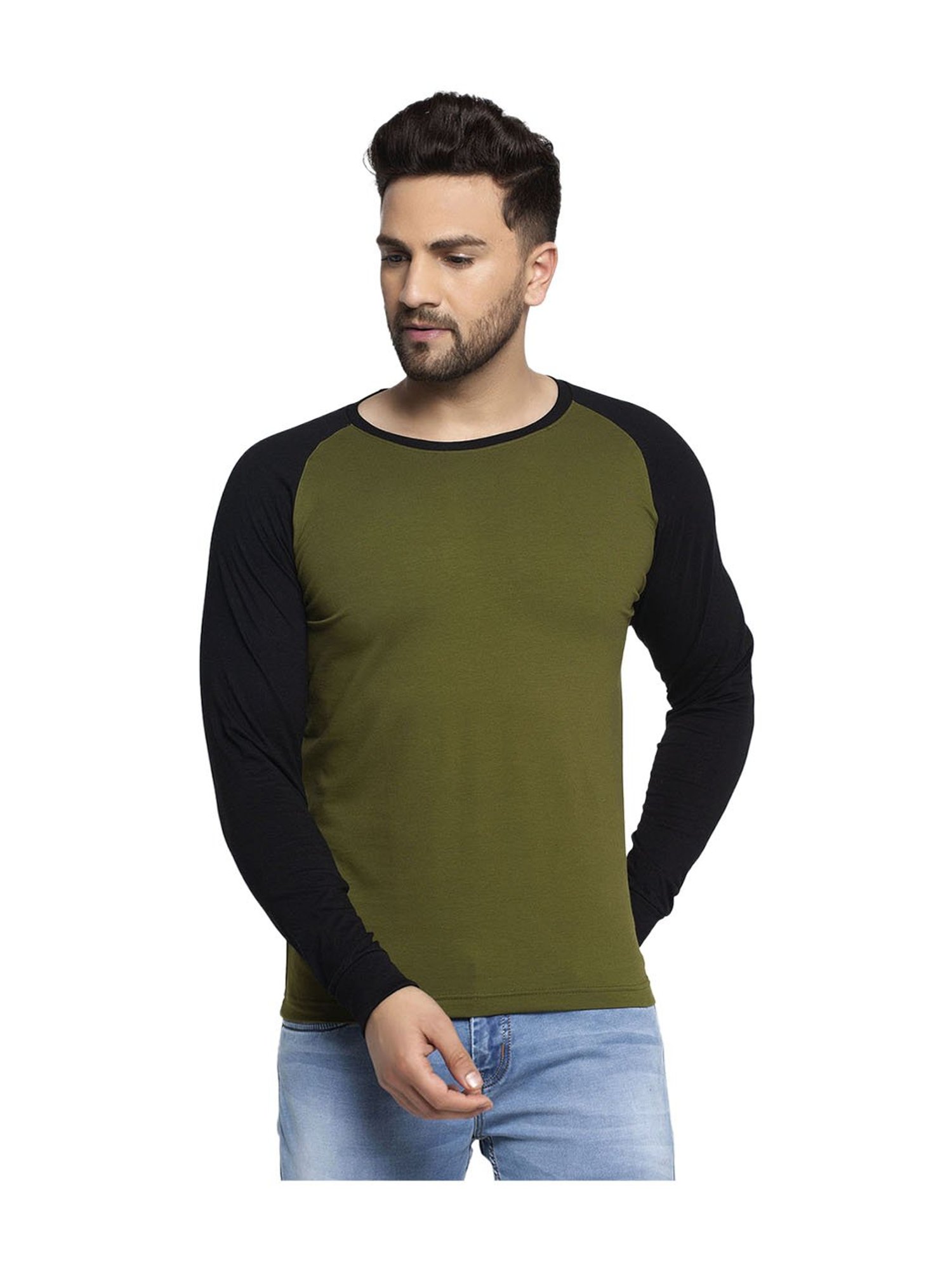 Friskers Color blocked Round Neck Sports T-shirt