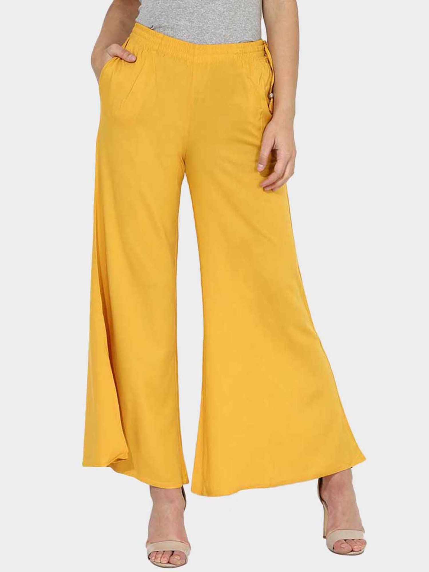 Buy Lakshita Mustard Rayon Sharara for 