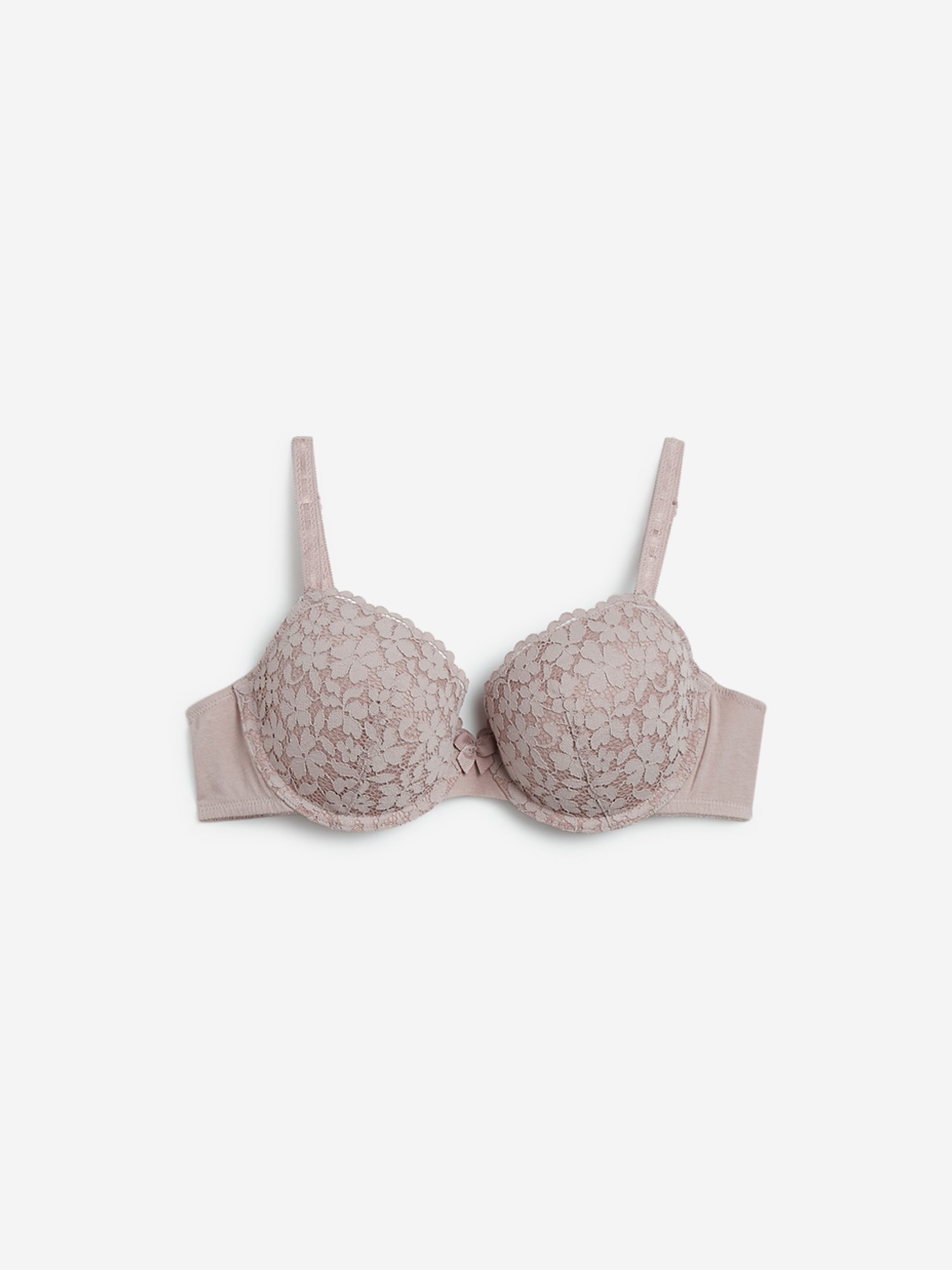 Buy Wunderlove Light Taupe Lace Insert Brief from Westside