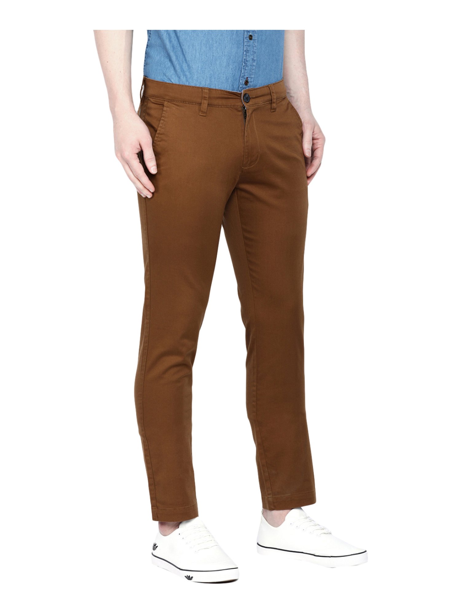 BOSSINI Men Solid Slim Tapered Chinos | Lifestyle Stores | Phase 1 |  Chandigarh