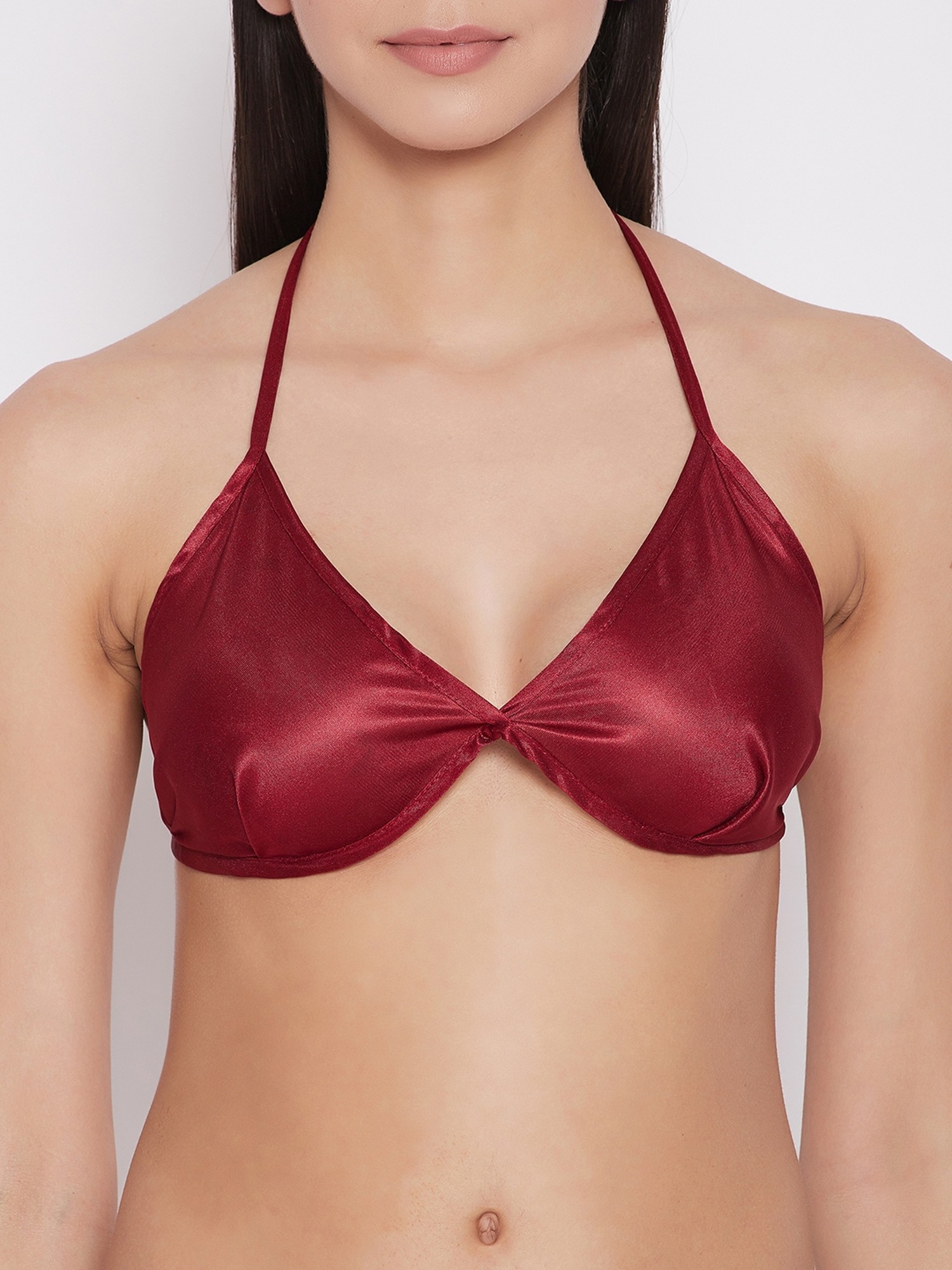 Buy Friskers Maroon Lace Padded Bra for Women Online @ Tata CLiQ