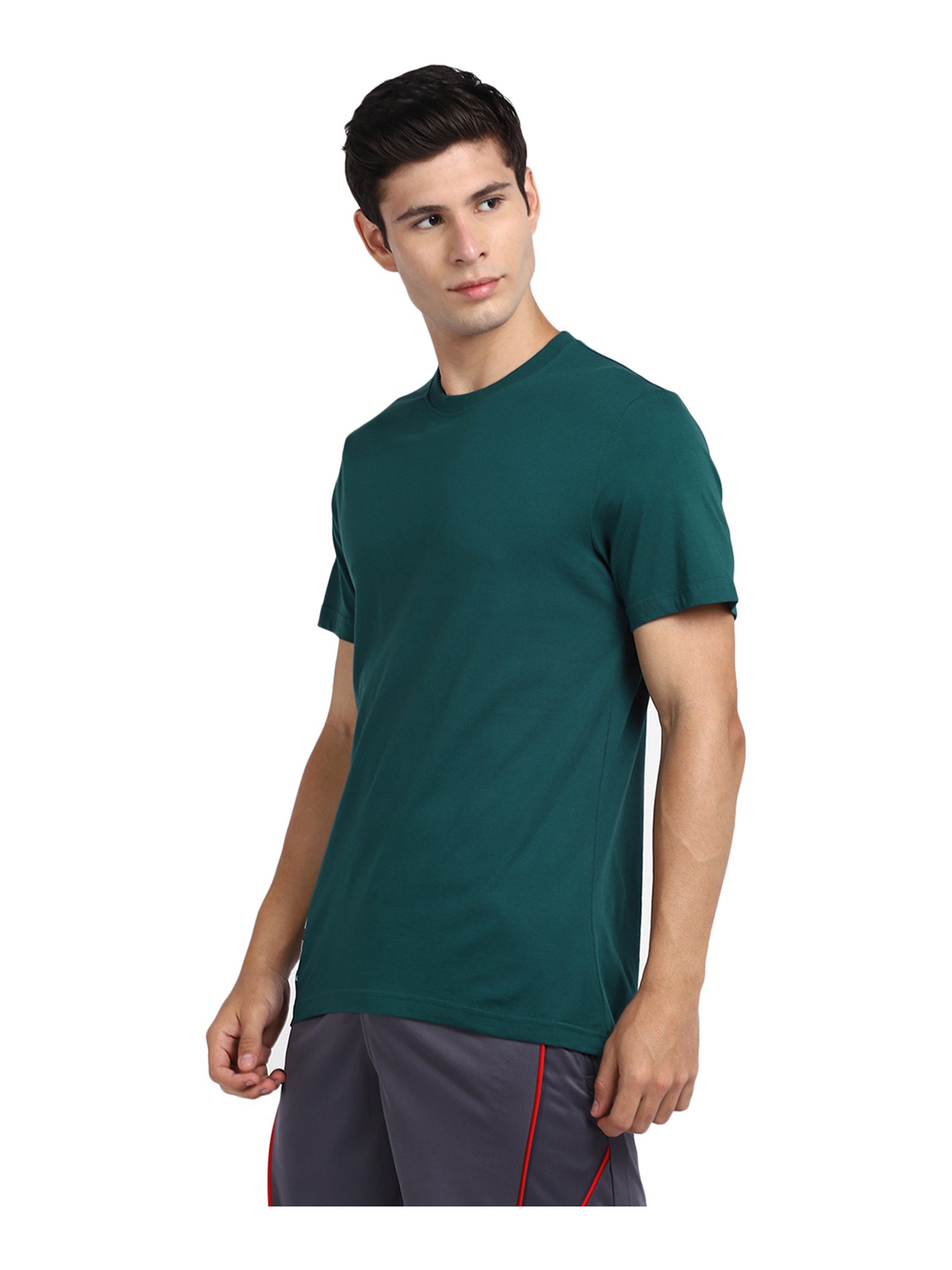 Buy Reebok Green Round Neck T-Shirt for 