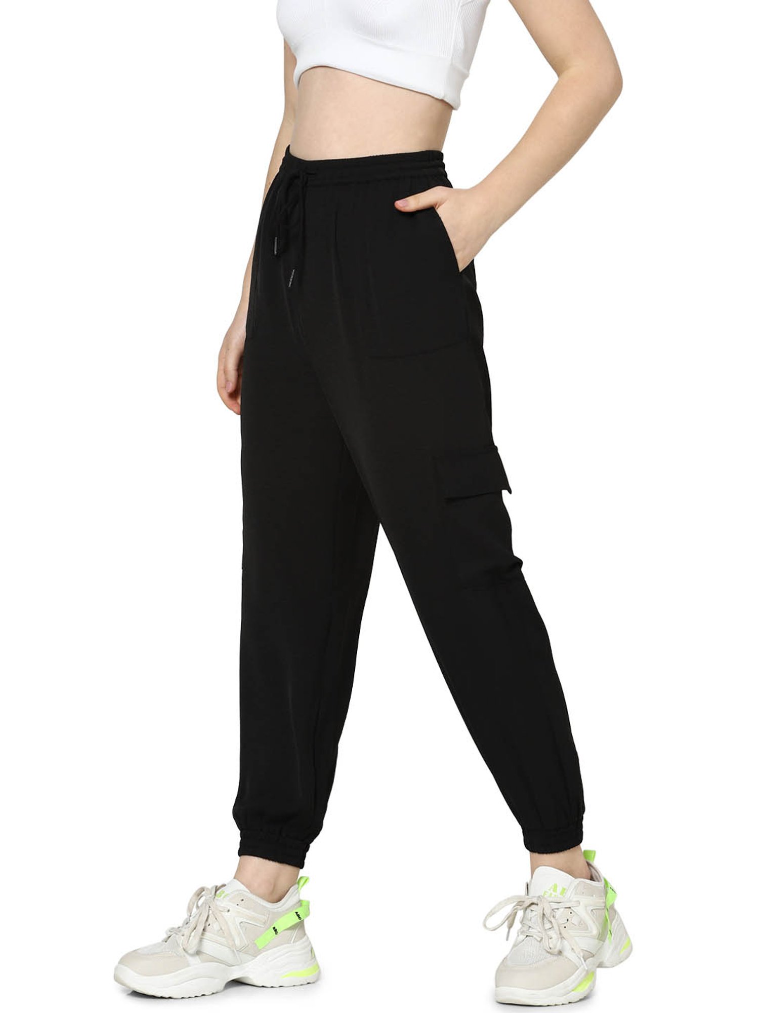 Polycotton Black Women Joggers at Rs 260/piece in Mumbai