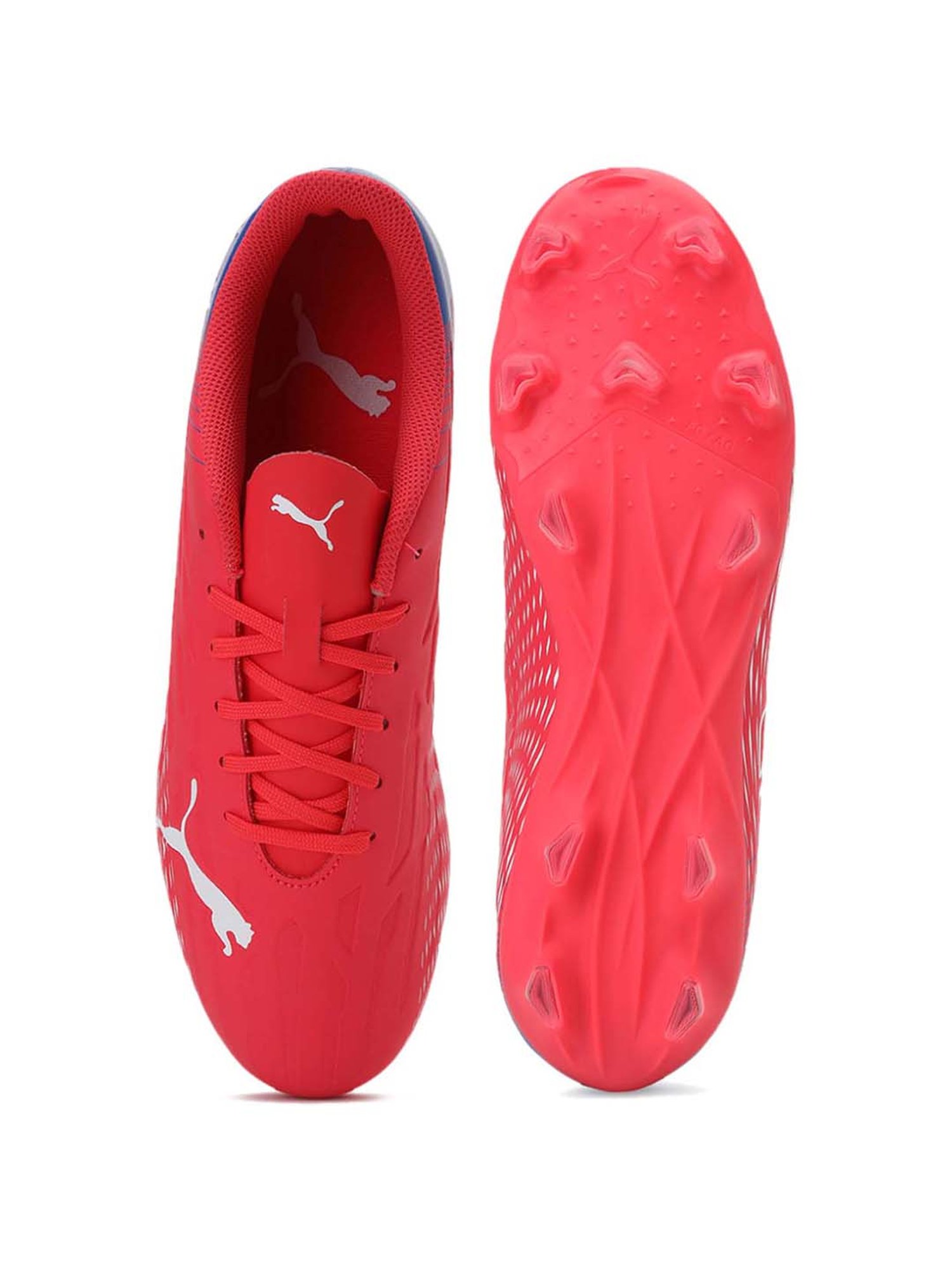 puma boots white and red