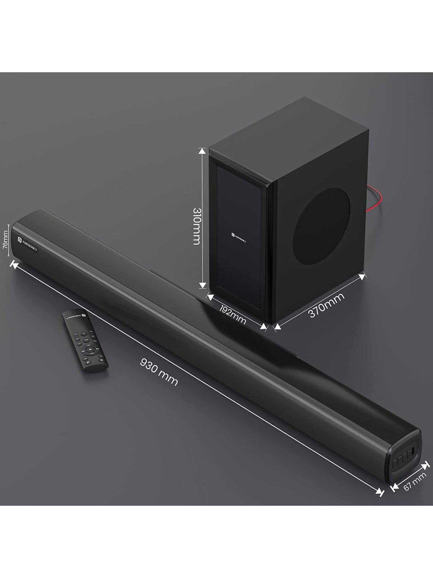 portronics sound bar 101