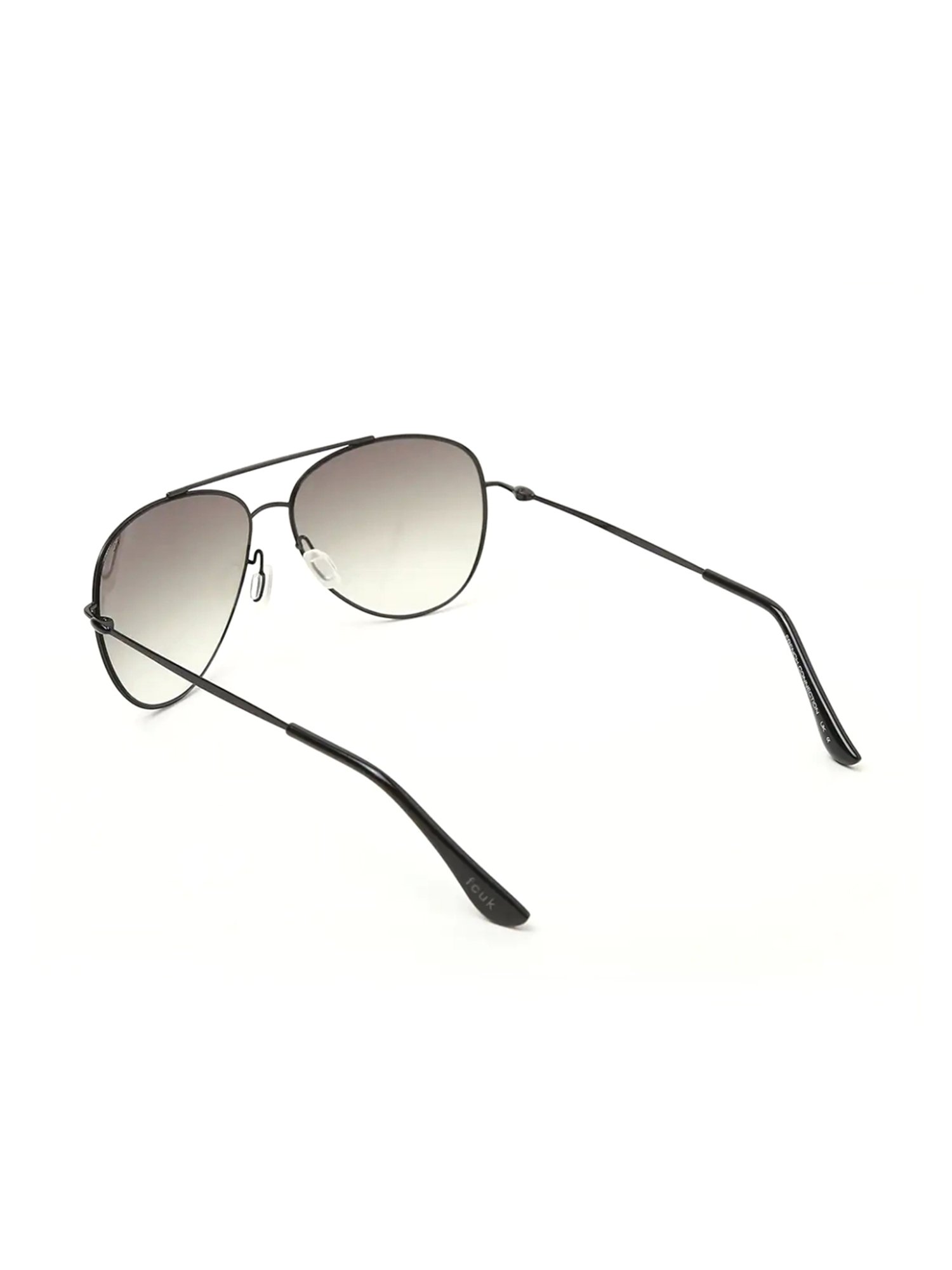 Buy French Connection Blue Lens Aviator Sunglass Full Rim Metallic Frame  With Non Polarized online