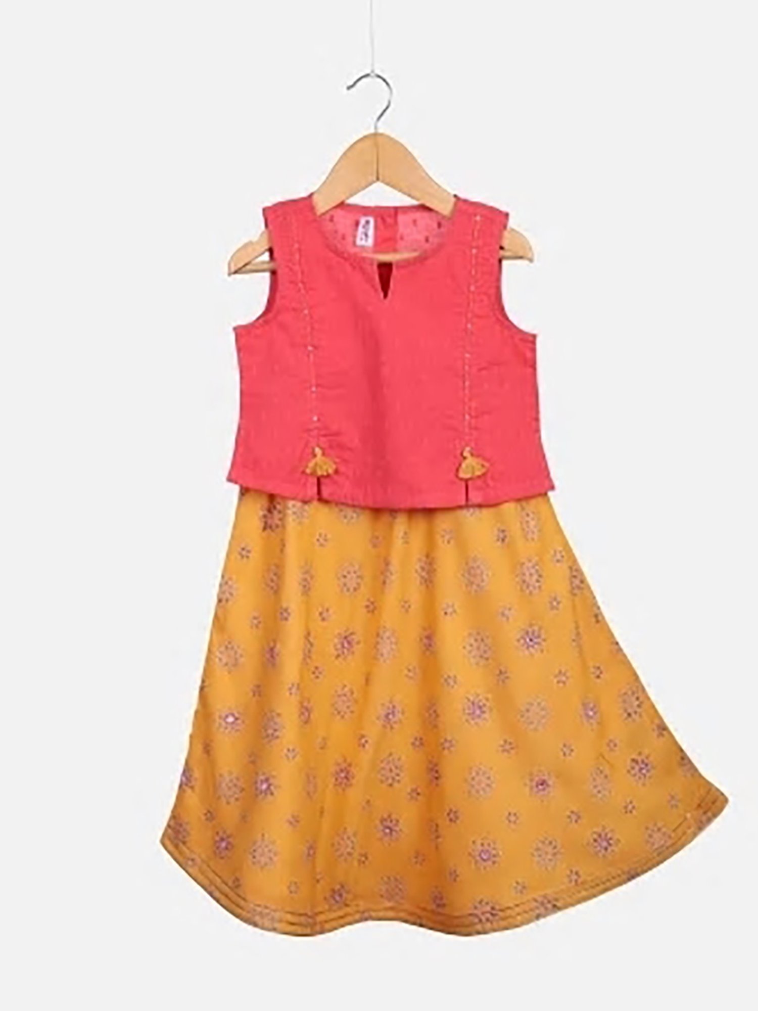 Fabindia Printed Stitched Lehenga Choli - Buy Fabindia Printed Stitched  Lehenga Choli Online at Best Prices in India | Flipkart.com