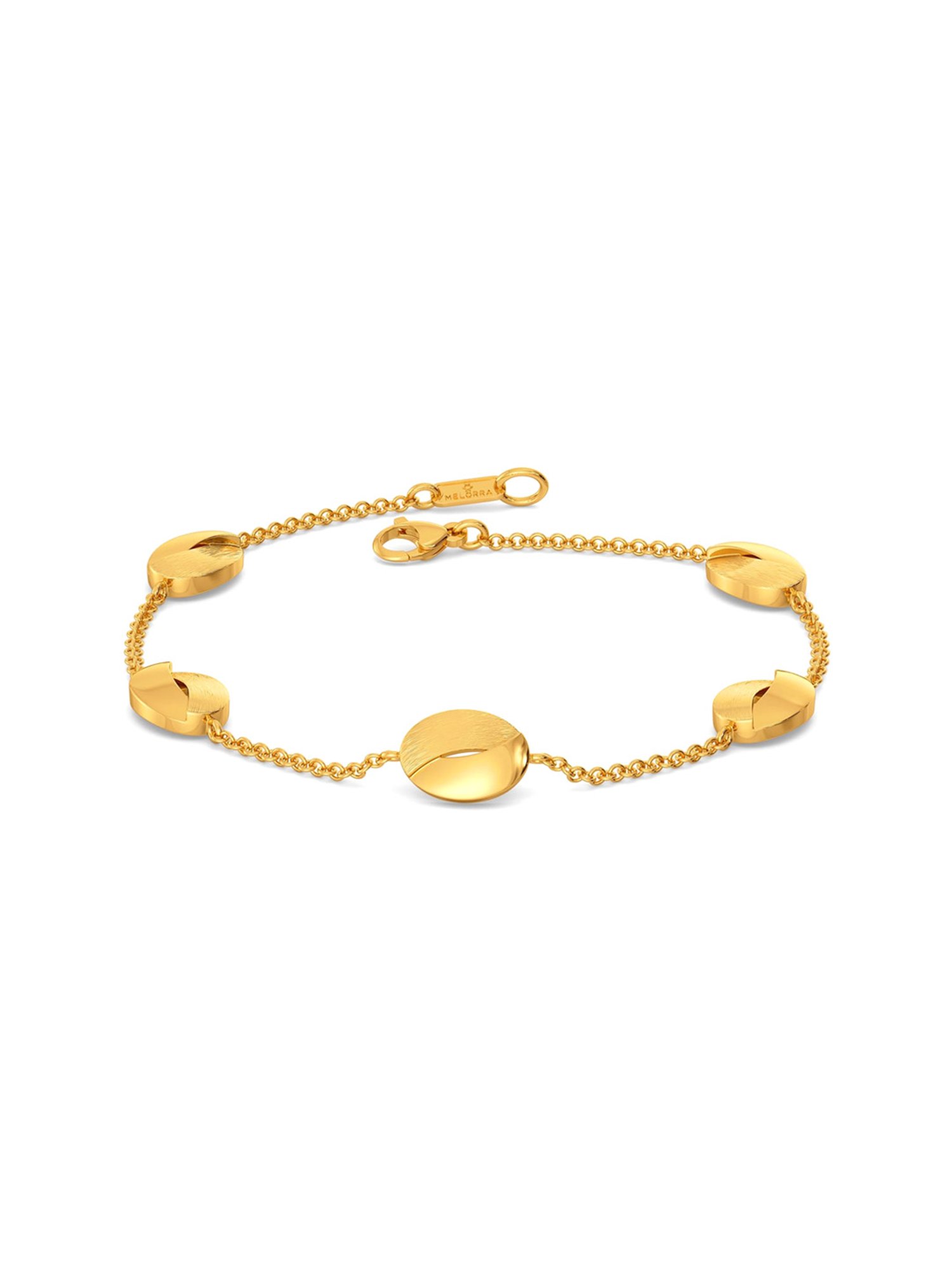 Charming Gold Bracelet With Black Beads  Lagu Bandhu