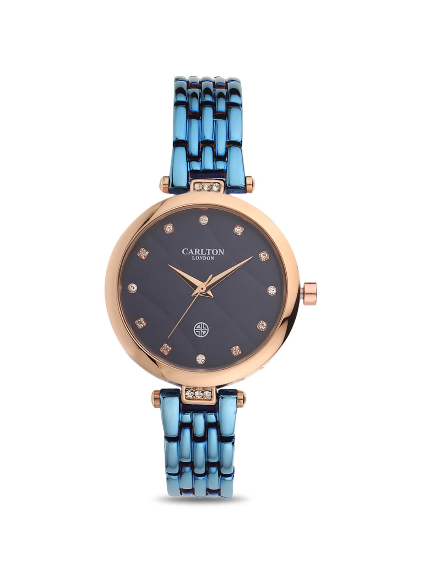 Buy Carlton London Watches Blue Analogue Watch -cl051blbsbl Online