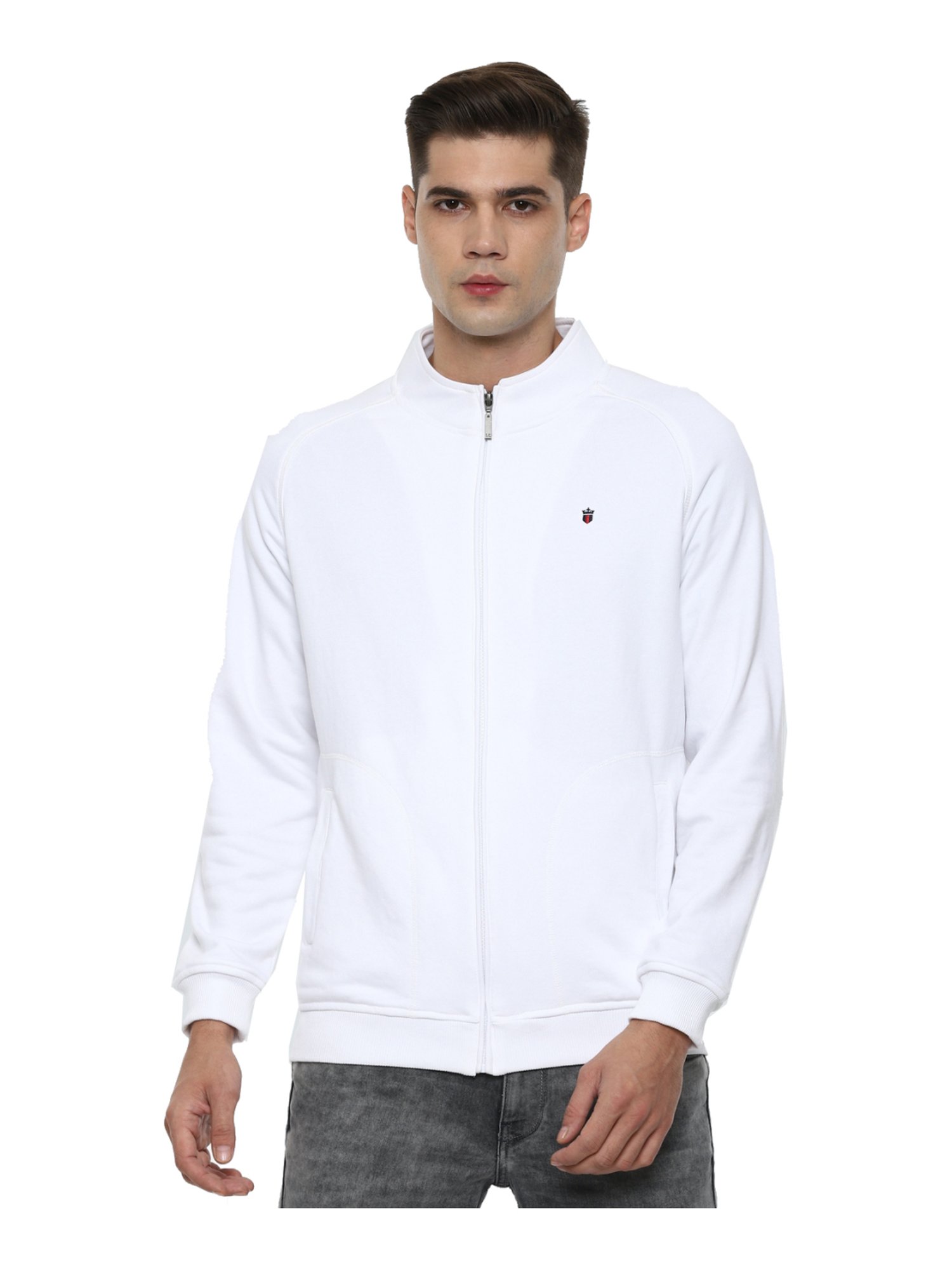 Buy Louis Philippe Sport White Cotton Sweatshirt for Men Online @ Tata CLiQ