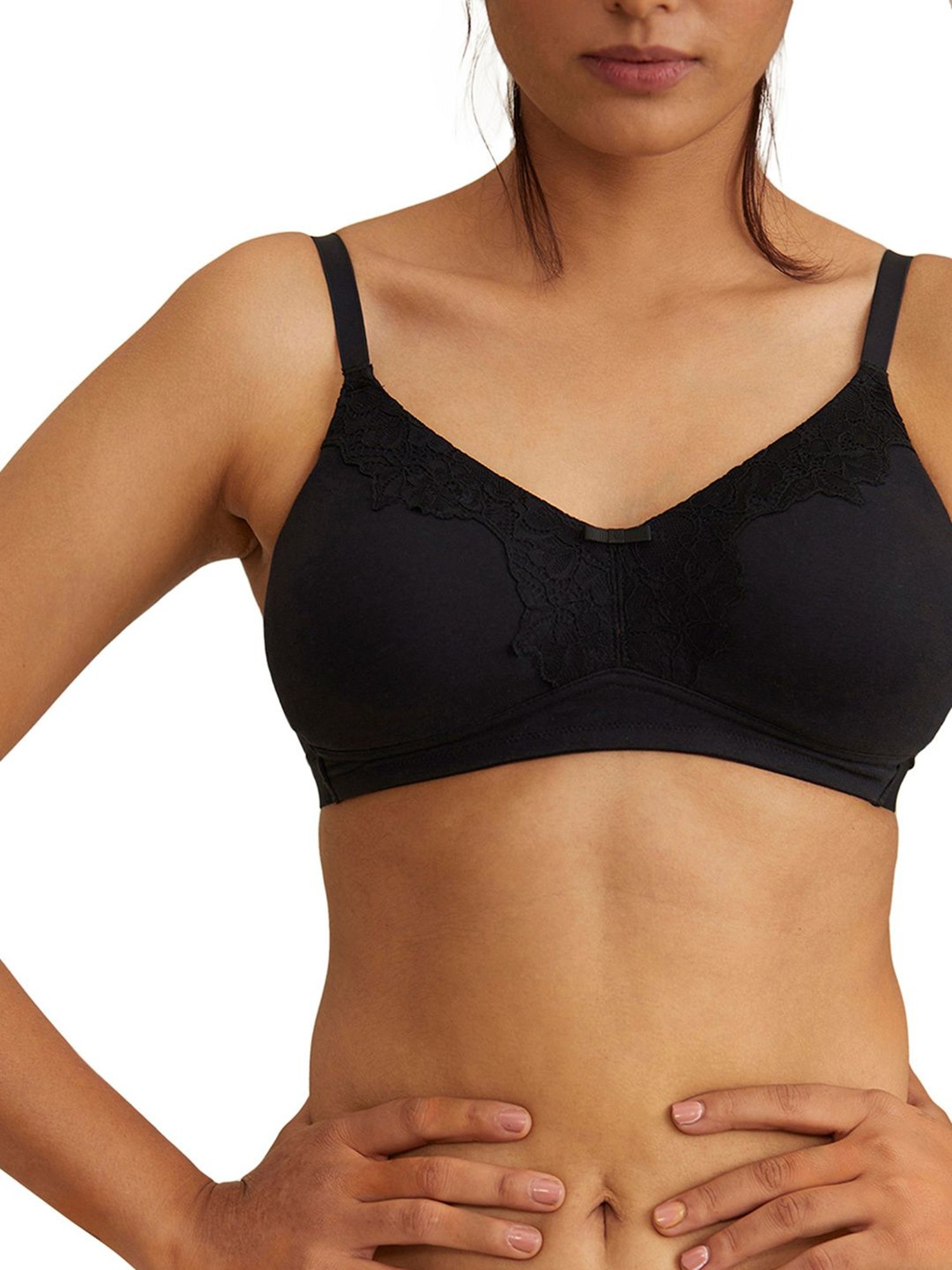 Buy Nykd Breathe Cotton T-Shirt Bra - Padded, Wireless - Black for Women  Online @ Tata CLiQ