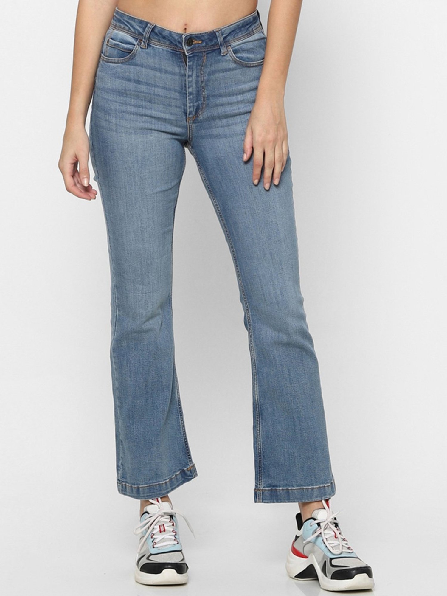 Buy Only Medium Blue Cotton Jeans for Women Online @ Tata CLiQ