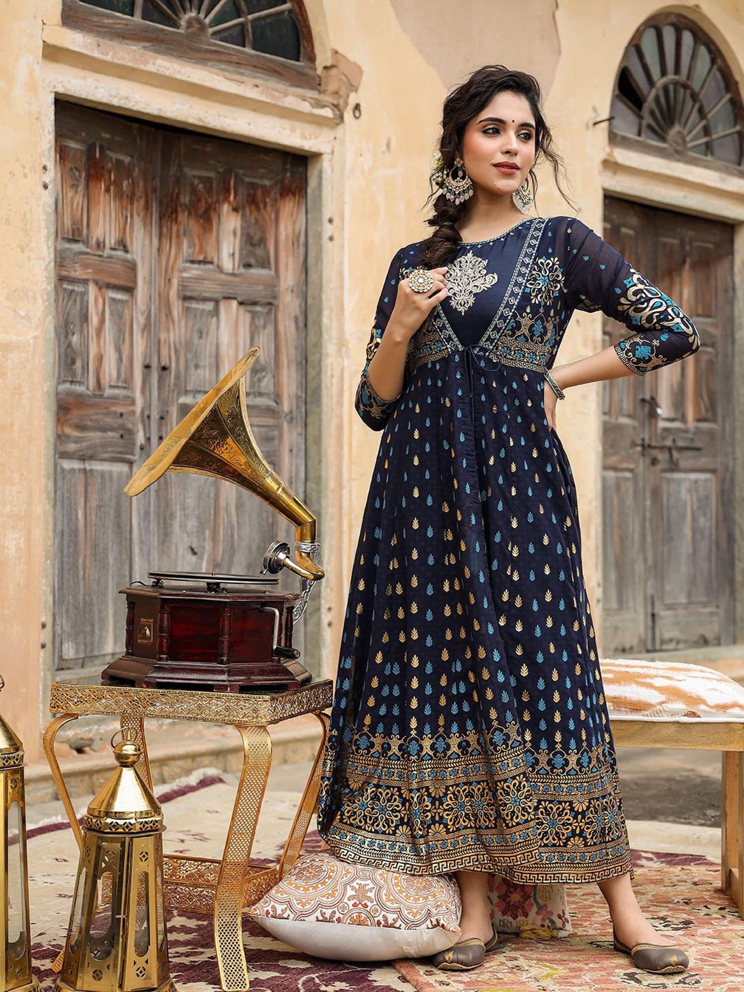 CARAMEL JUNIPER DRESS（NAVY） JUNIPER DRESS - NAVY | Garmentory